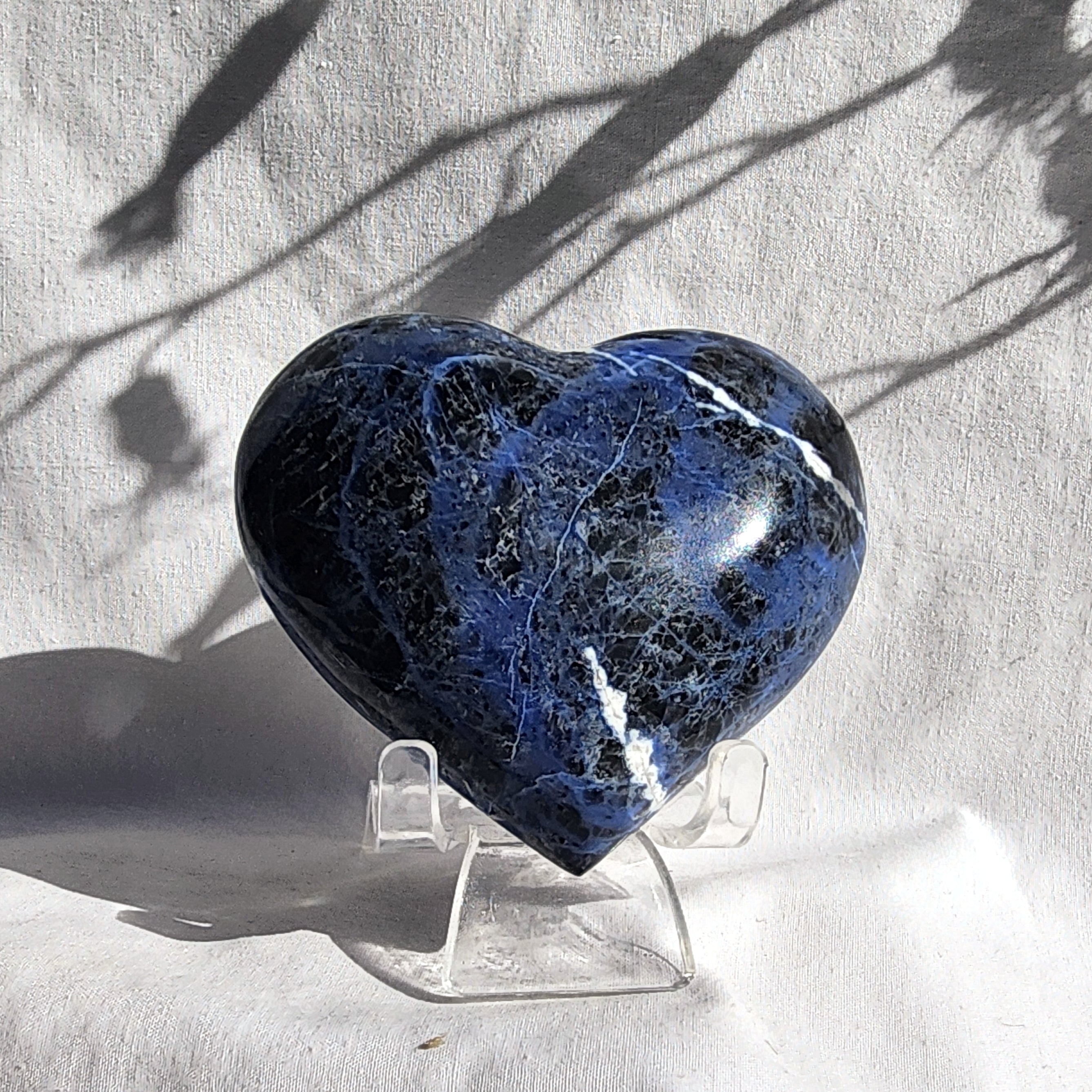 Sodalite Puffy Heart