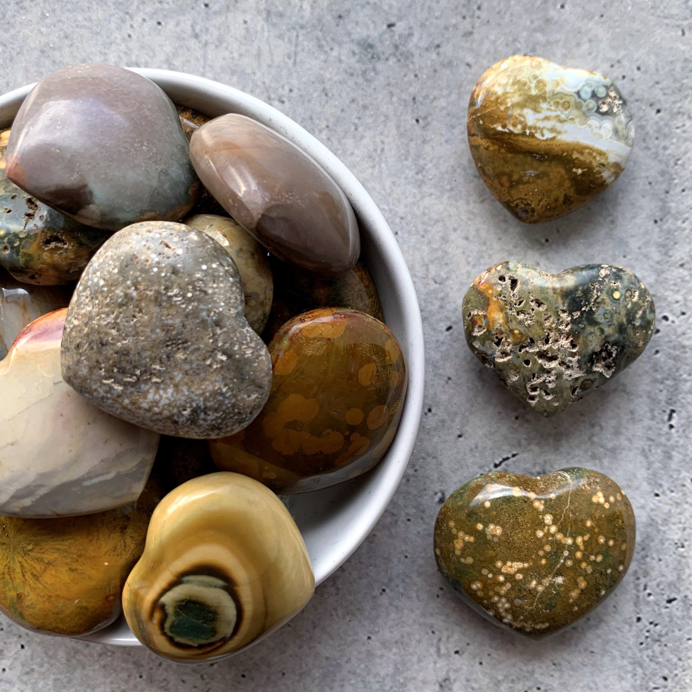 Ocean Jasper Heart | Small