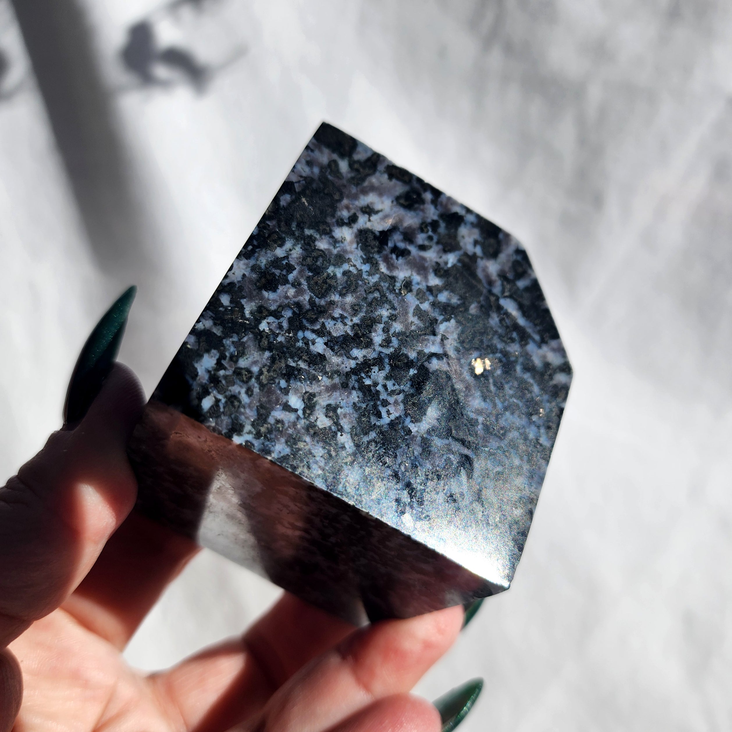 Indigo Gabbro (Mystic Merlinite) Cube