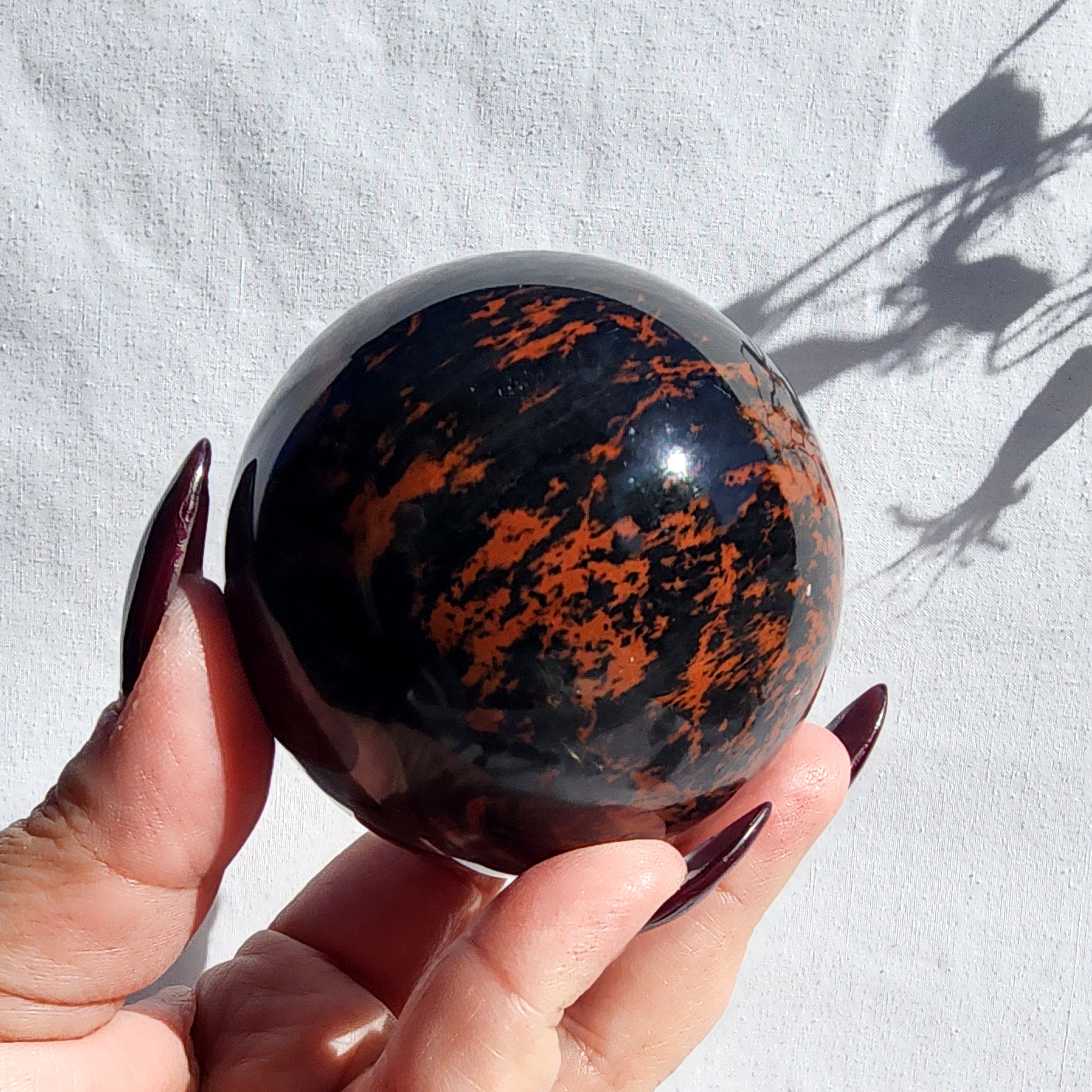 Mahogany Obsidian Sphere