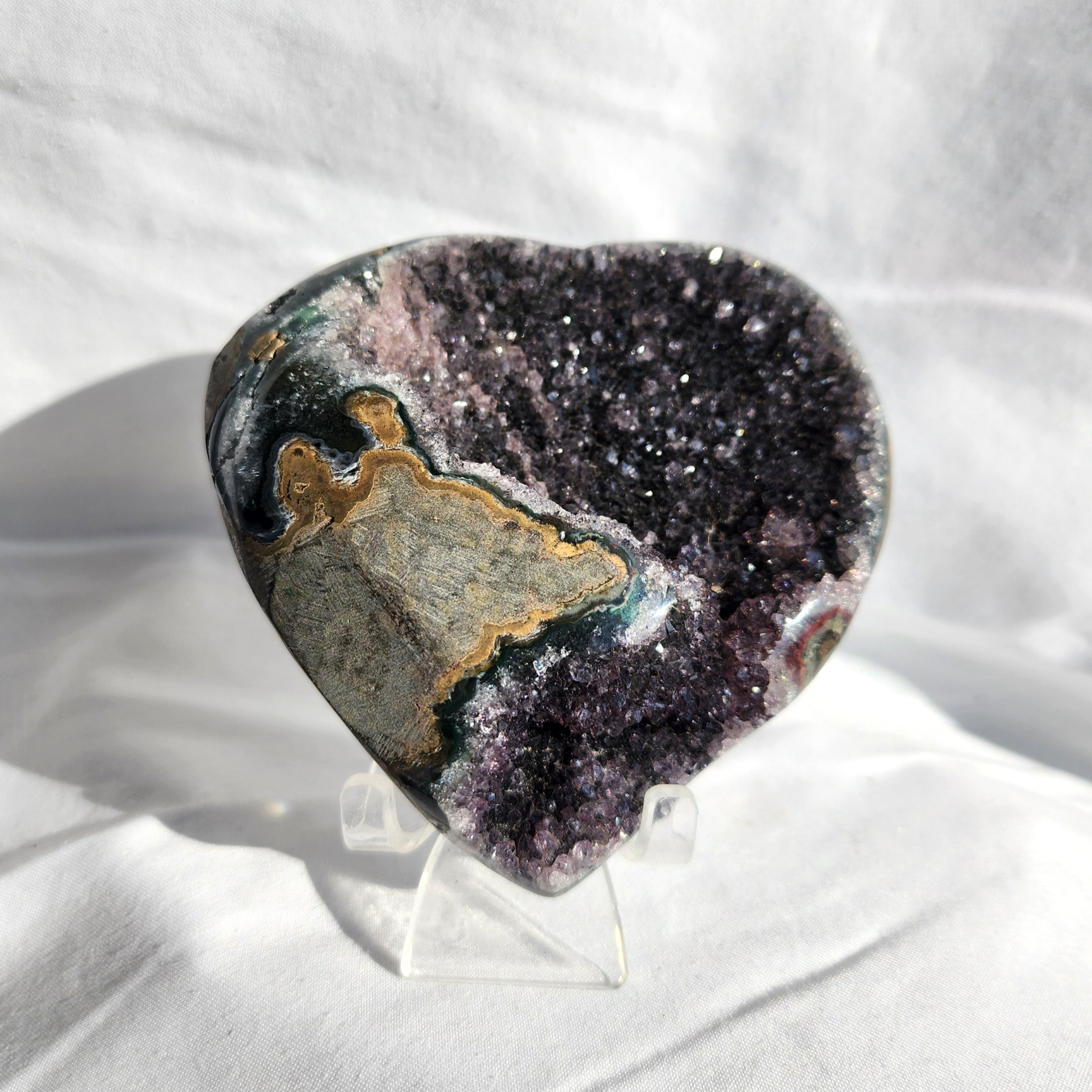 Amethyst Heart Cluster
