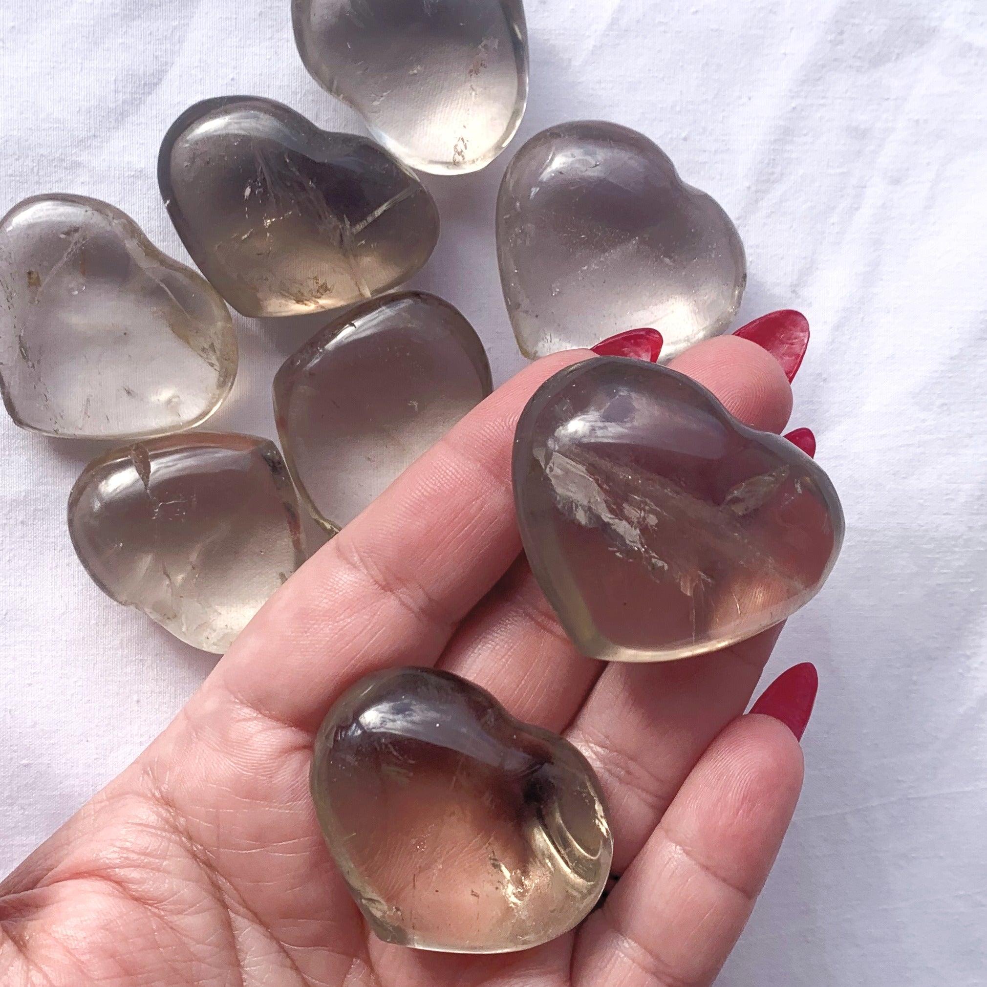 Smoky Quartz Heart | Medium