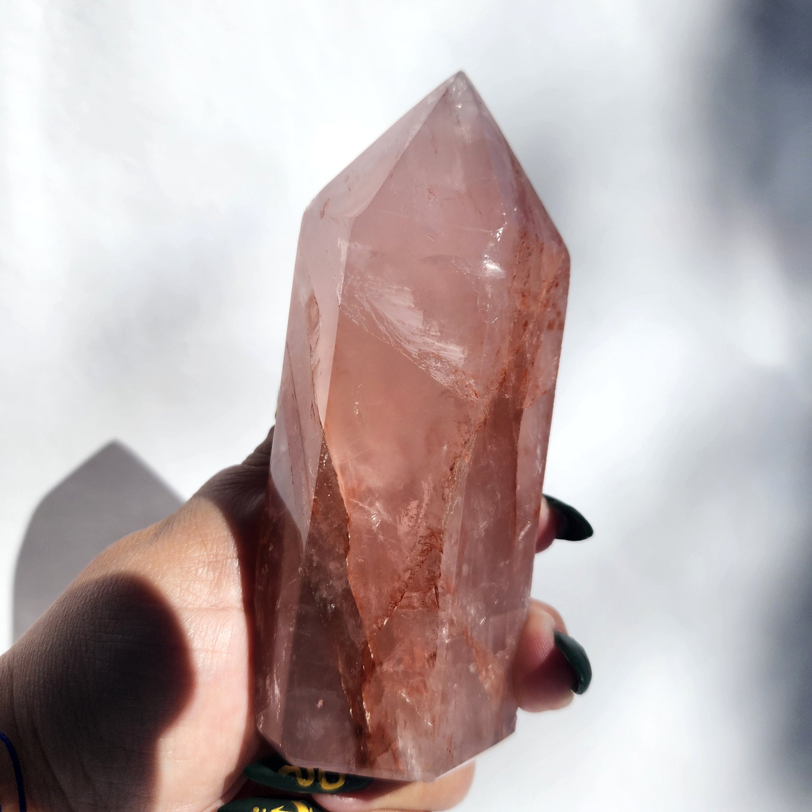 Fire Quartz & Rose Quartz Generator Point
