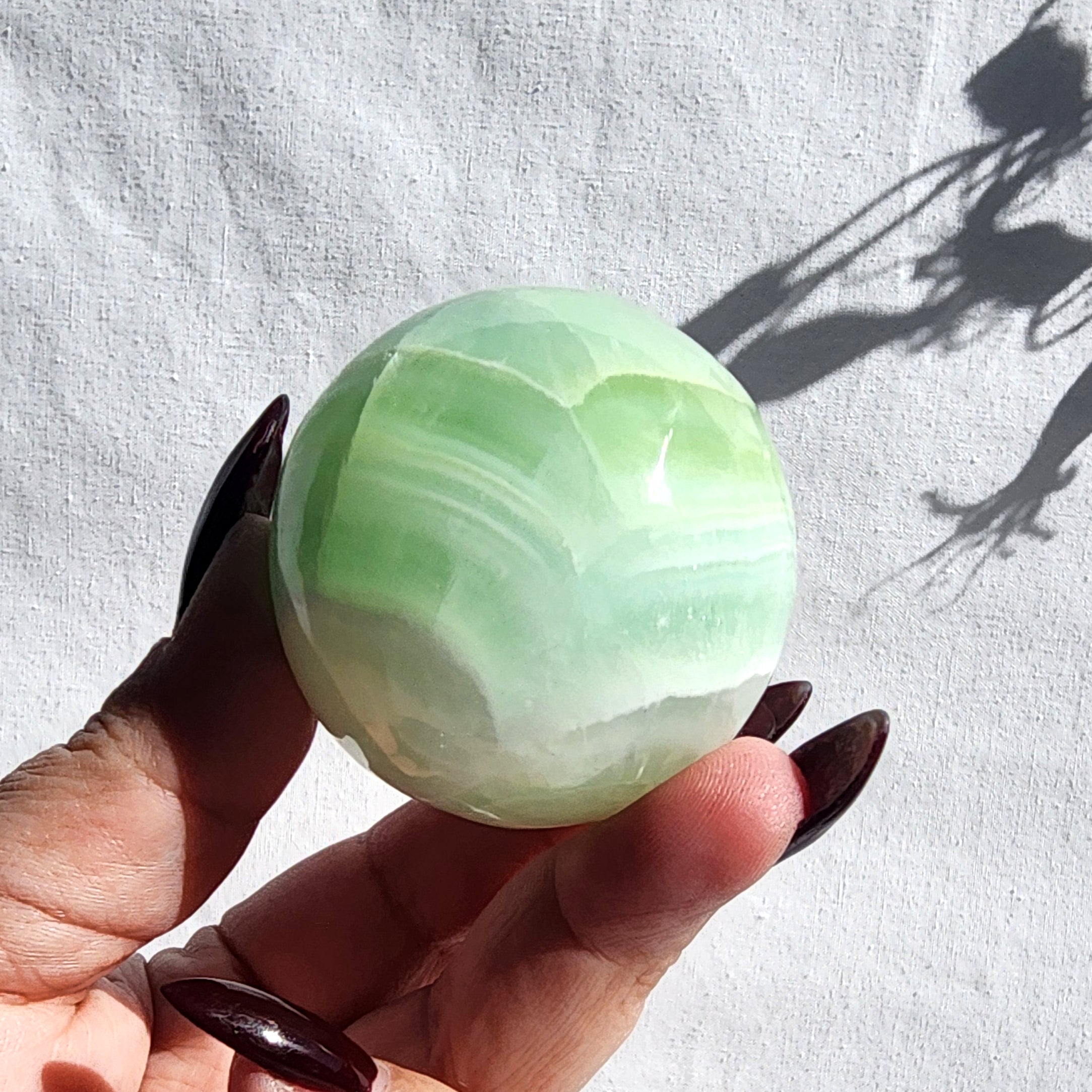 Pistachio Calcite Sphere