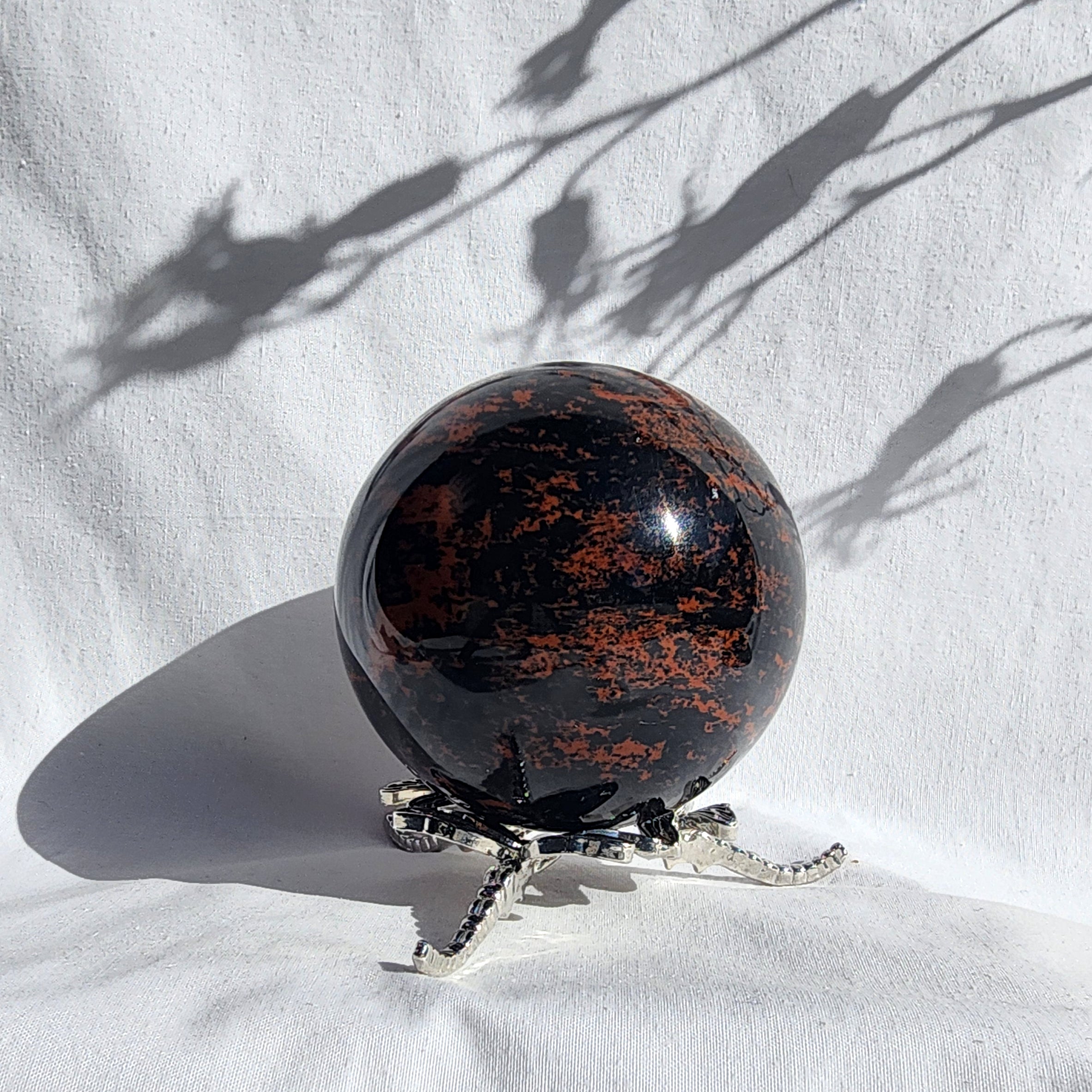 Mahogany Obsidian Sphere