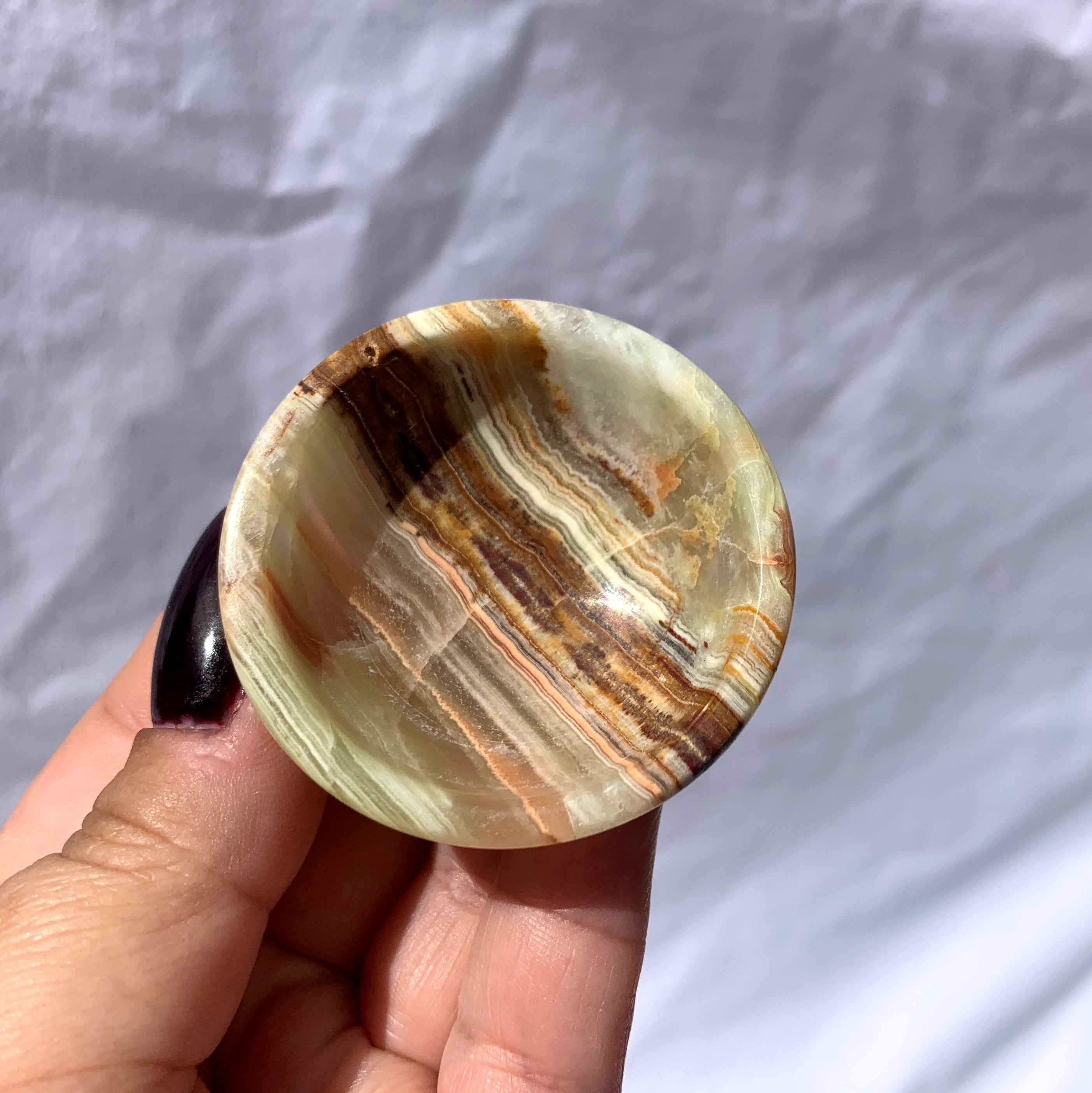 Green Onyx Mini Trinket Bowl