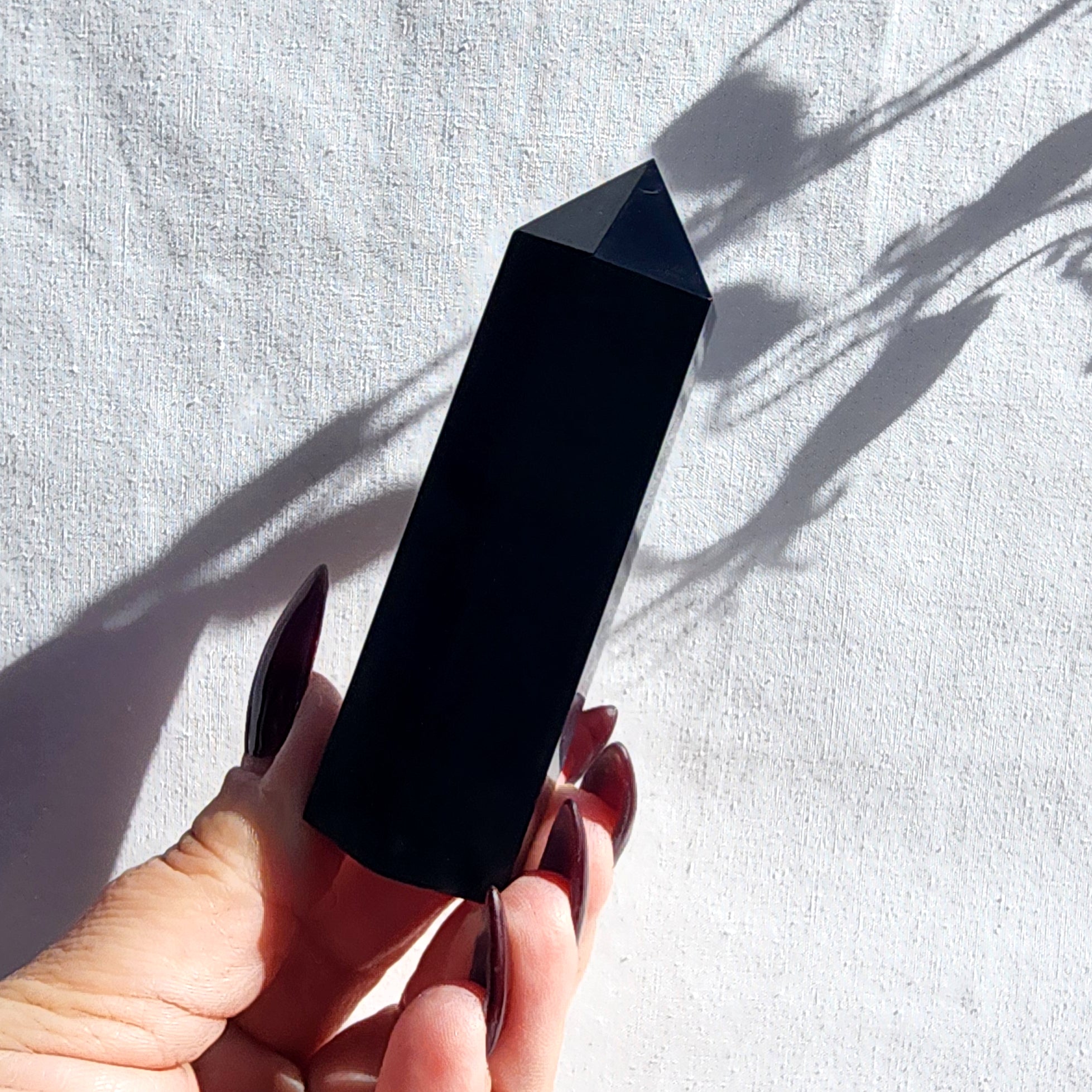 Black Obsidian Generator Point l Large