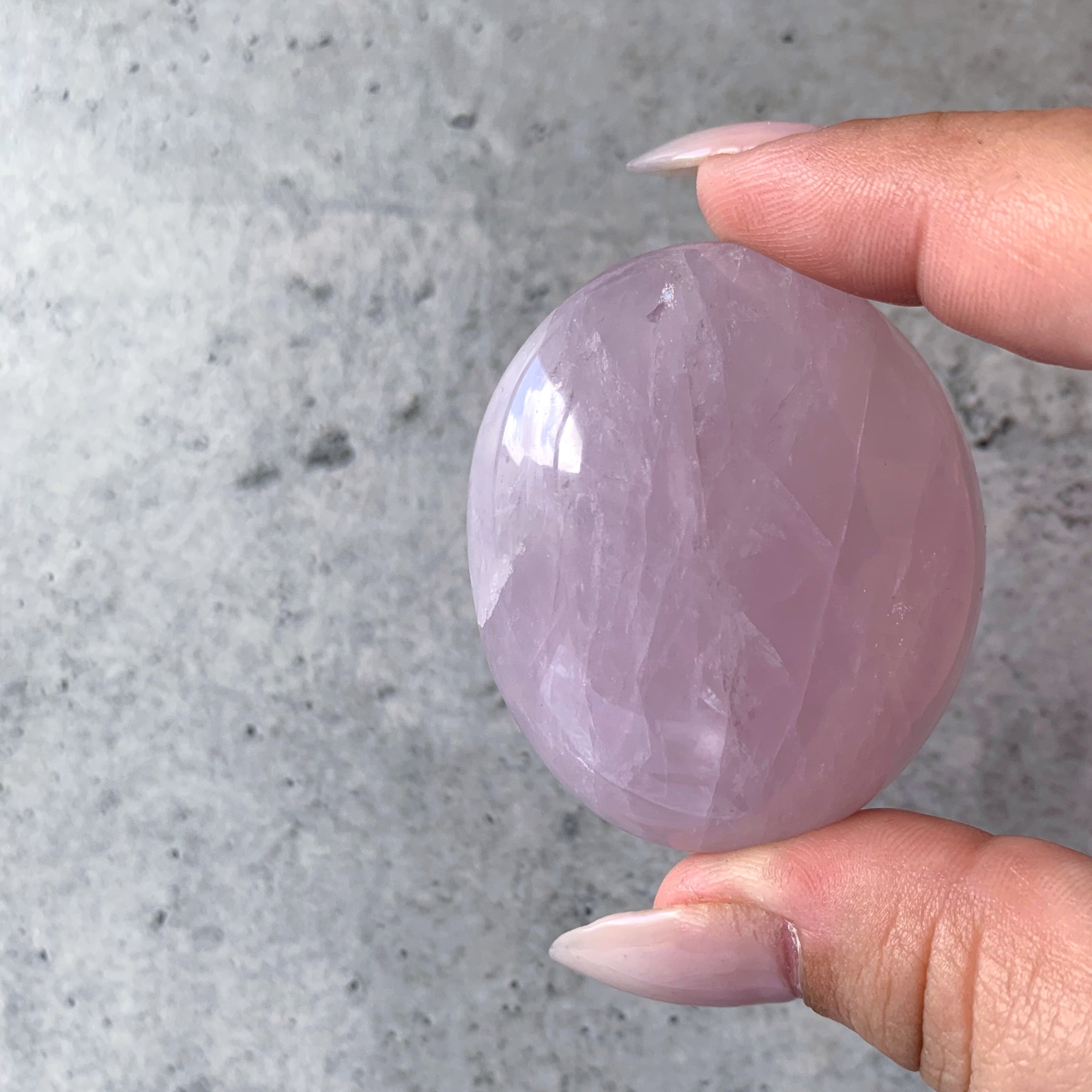 Rose Quartz Palmstone | Large