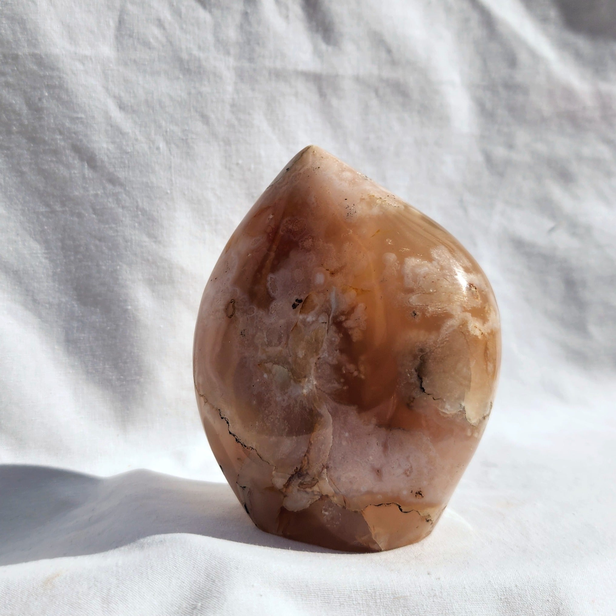 Flower Agate Freeform Flame