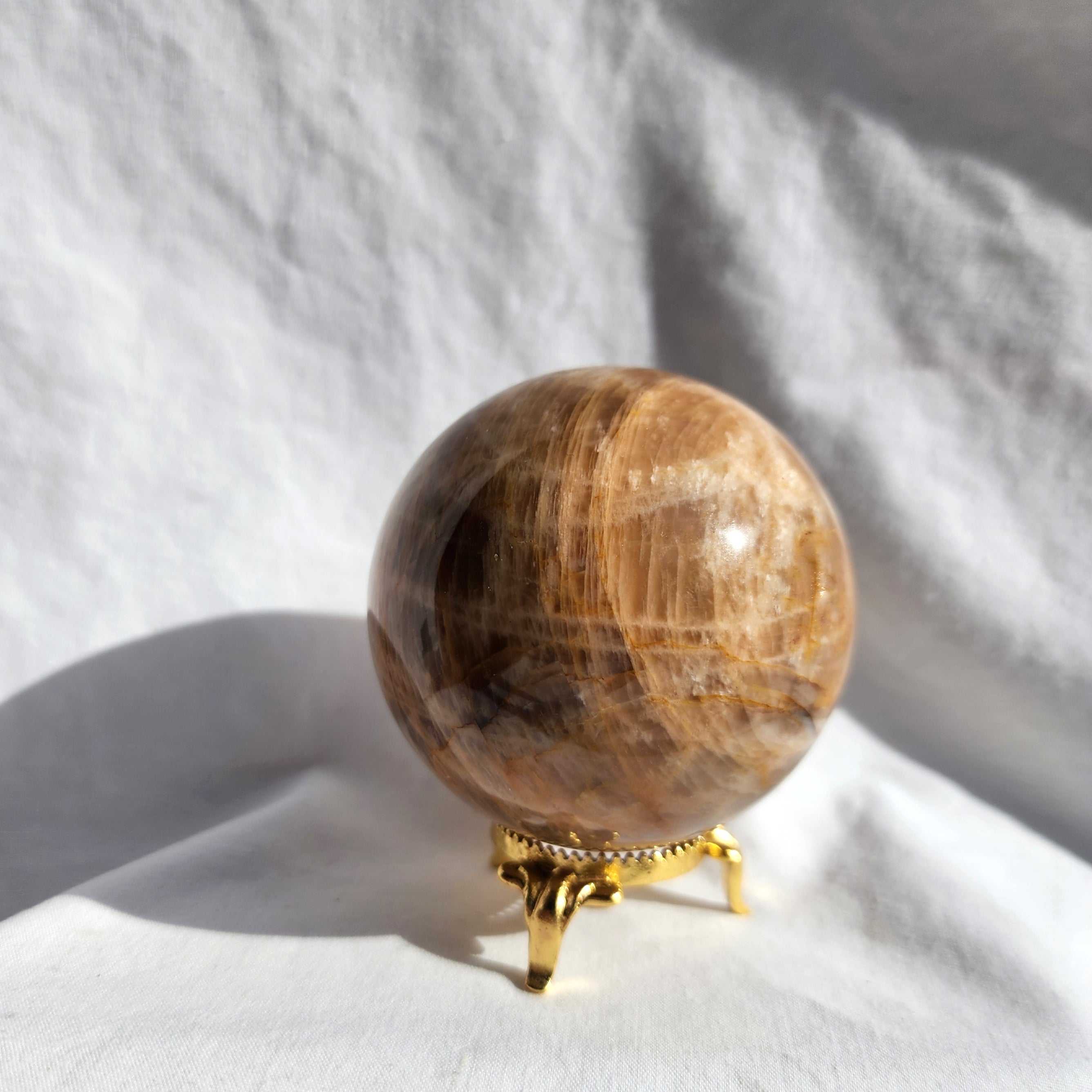 Peach Moonstone Sphere