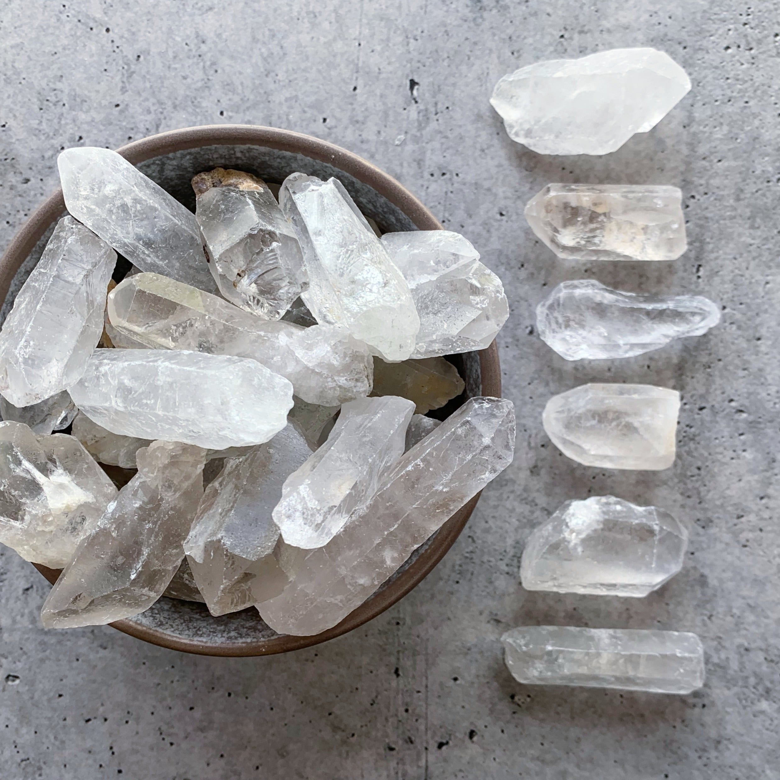 Clear Quartz Rough Natural Points | Small