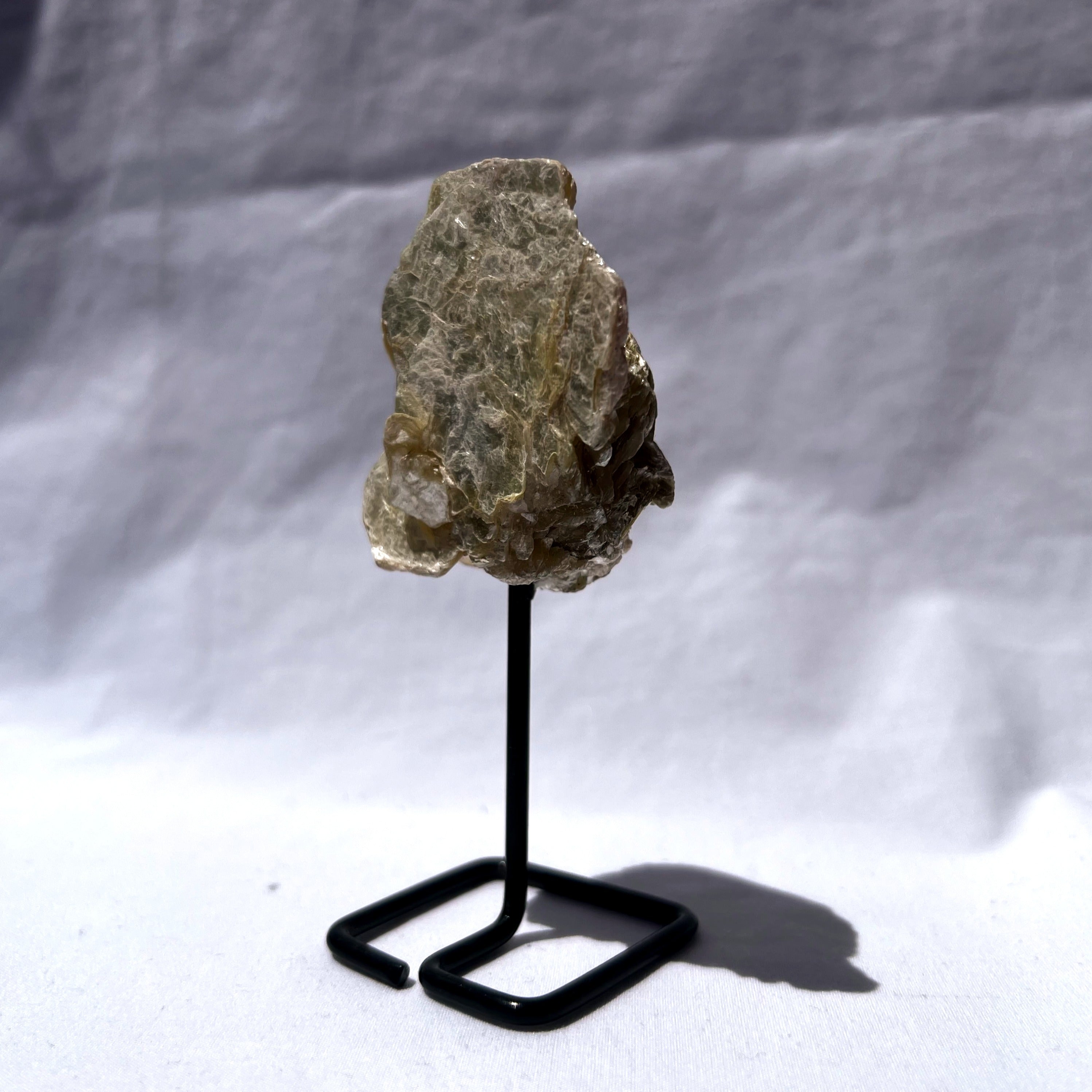 Golden Mica aka Muscovite on Stand