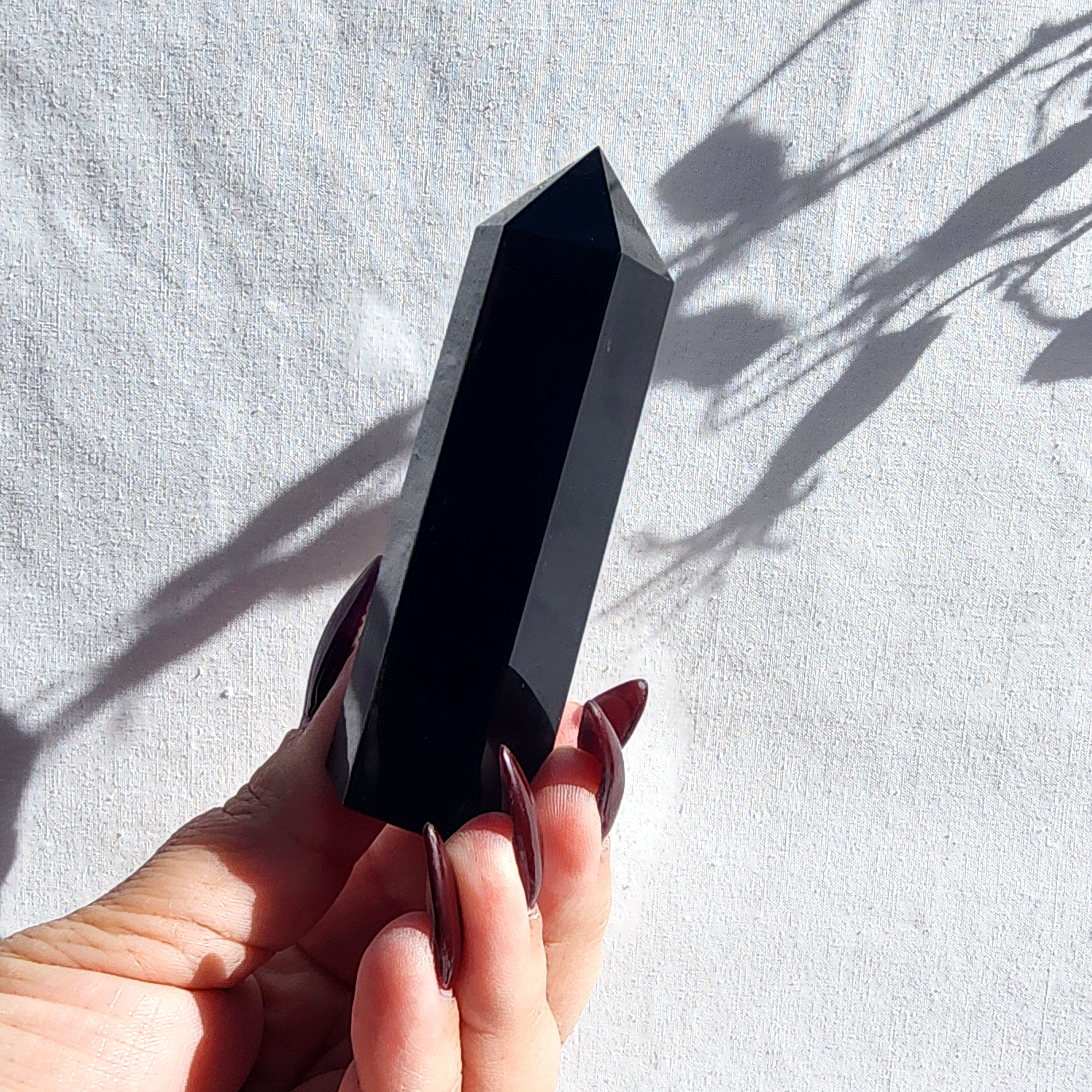 Black Obsidian Generator Point l Large
