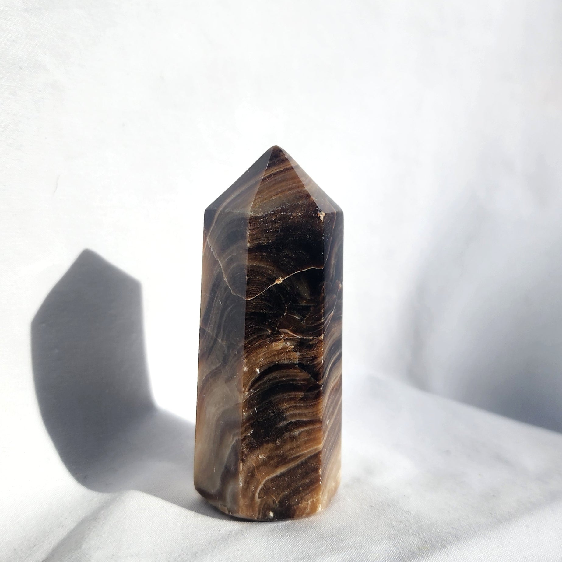 Chocolate Calcite aka Brown Aragonite Point