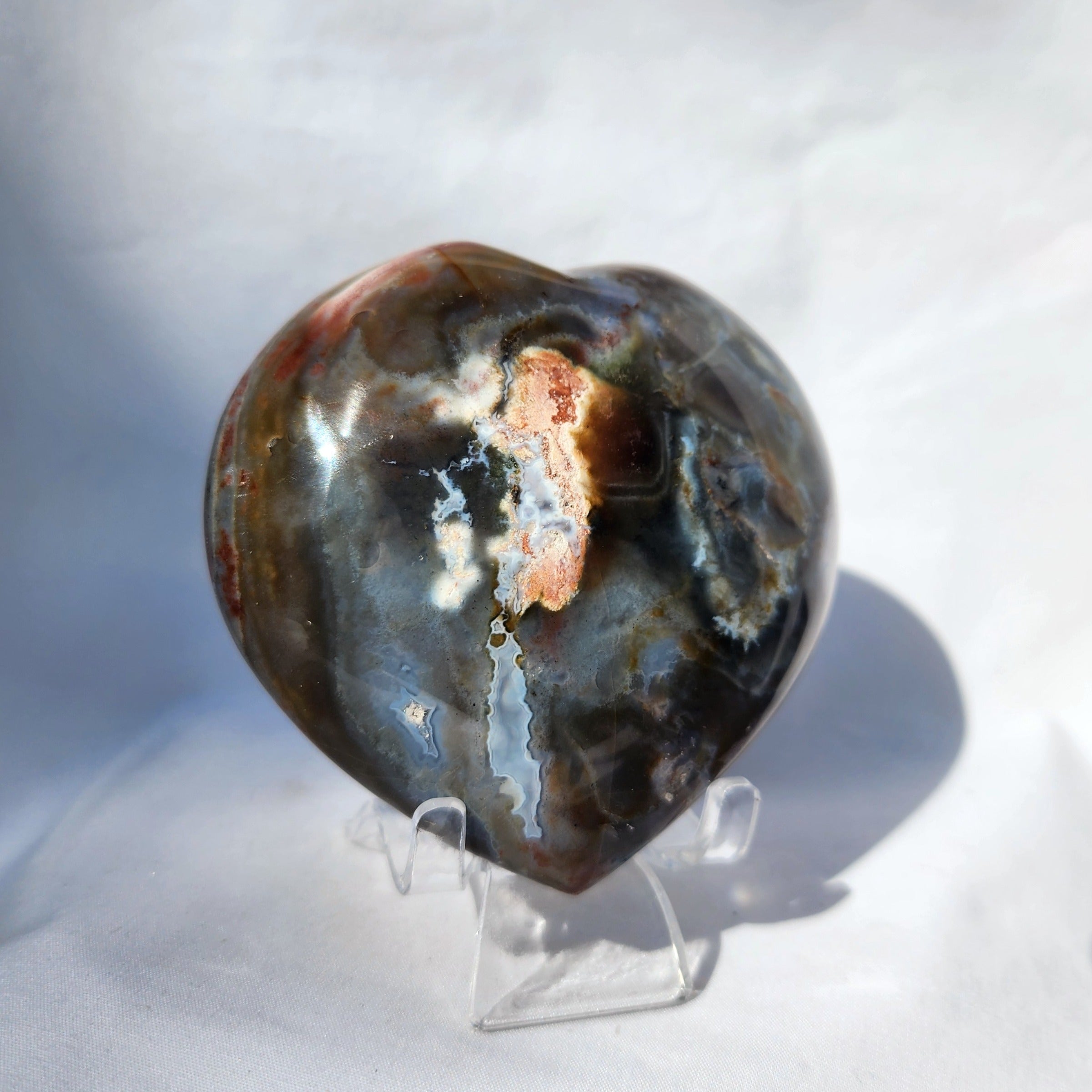 Ocean Jasper Heart