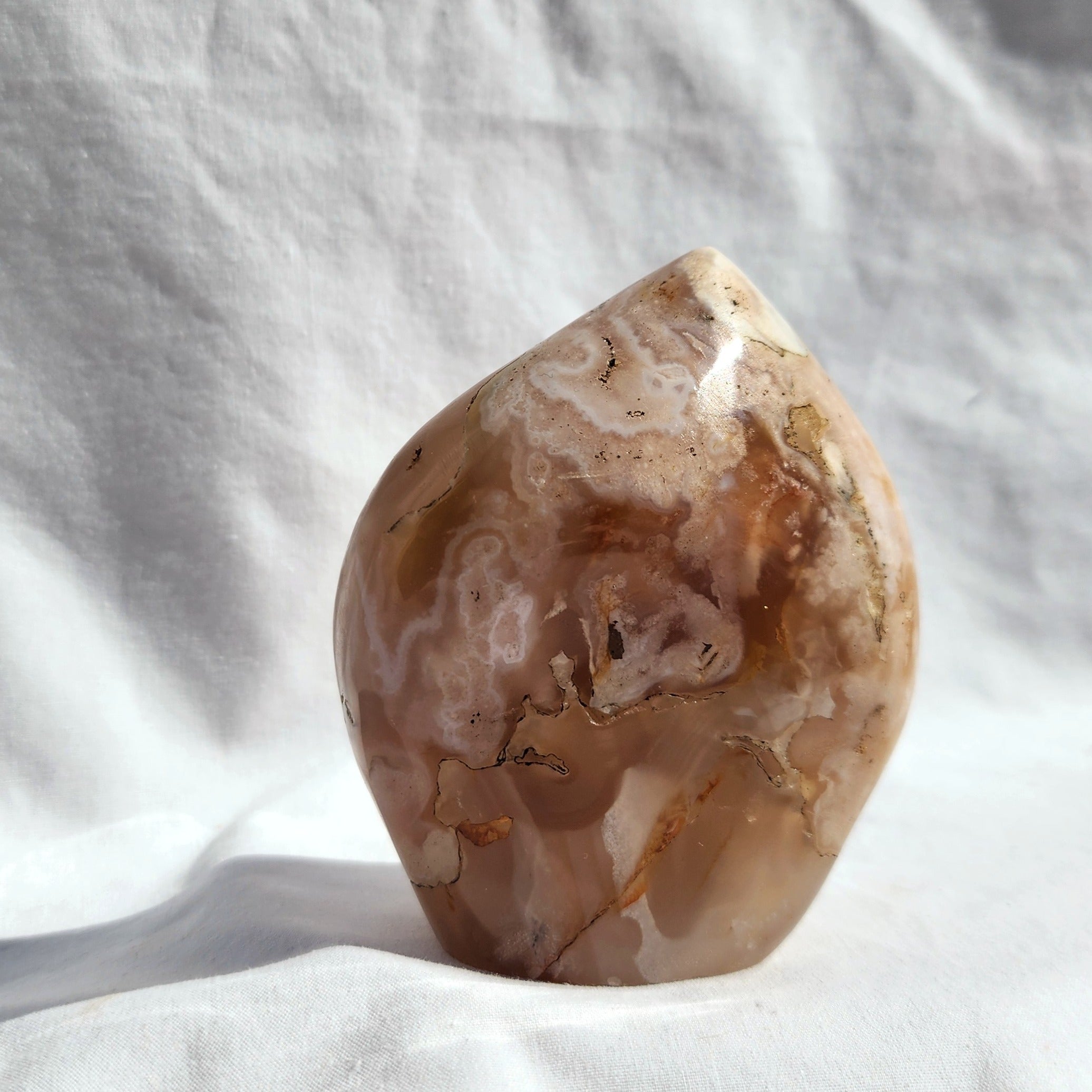 Flower Agate Freeform Flame