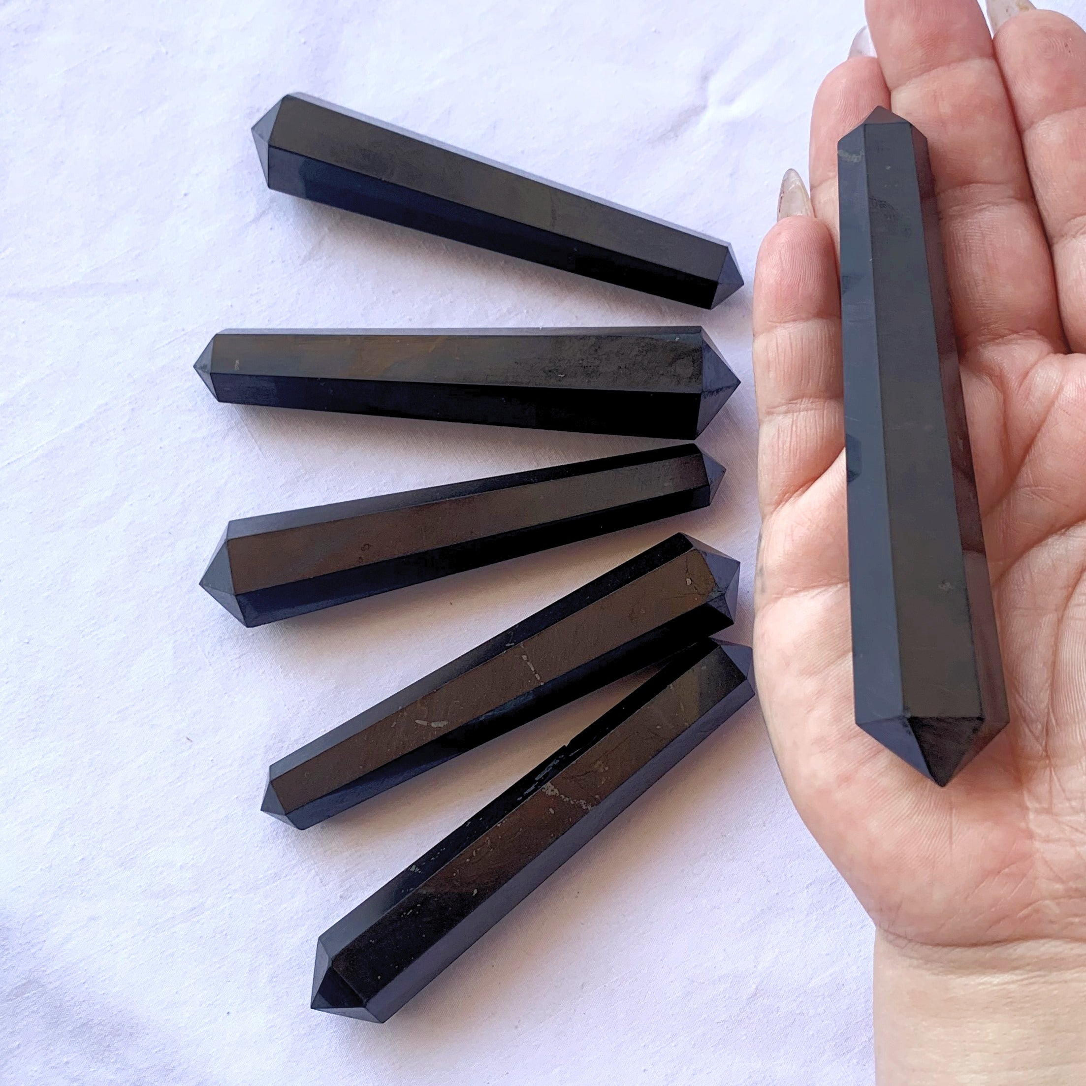 Shungite Double Terminated Vogel