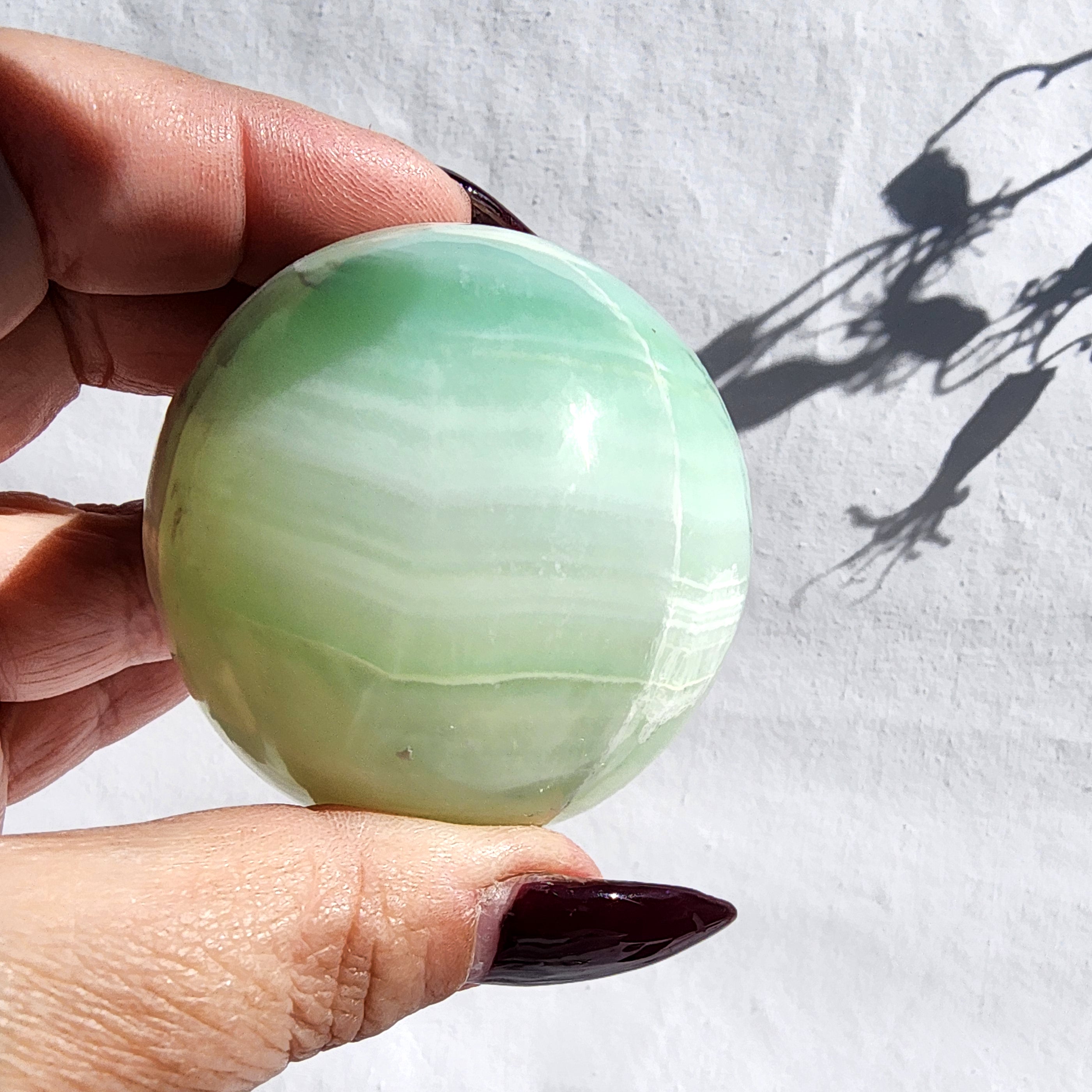 Pistachio Calcite Sphere