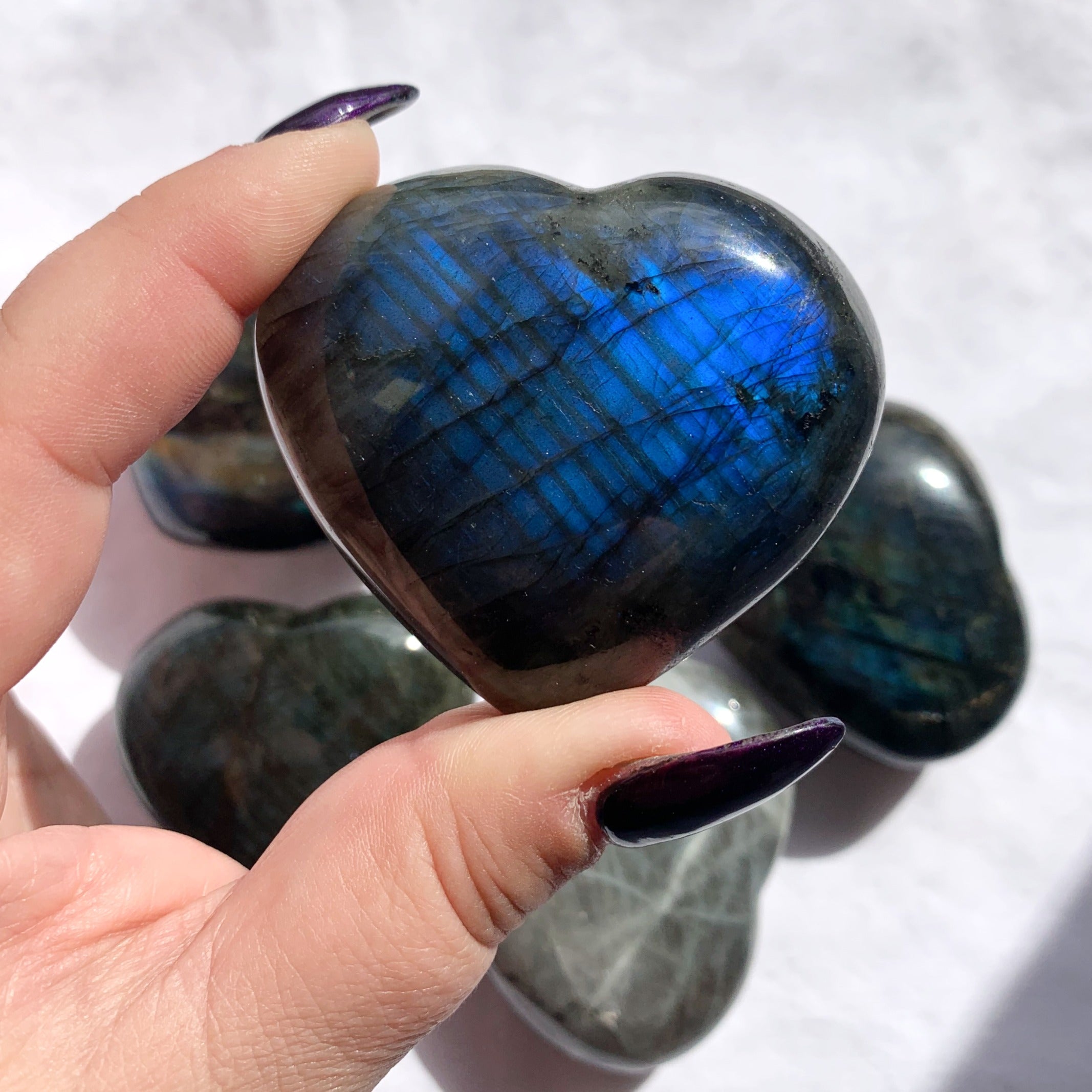Labradorite Heart | Large