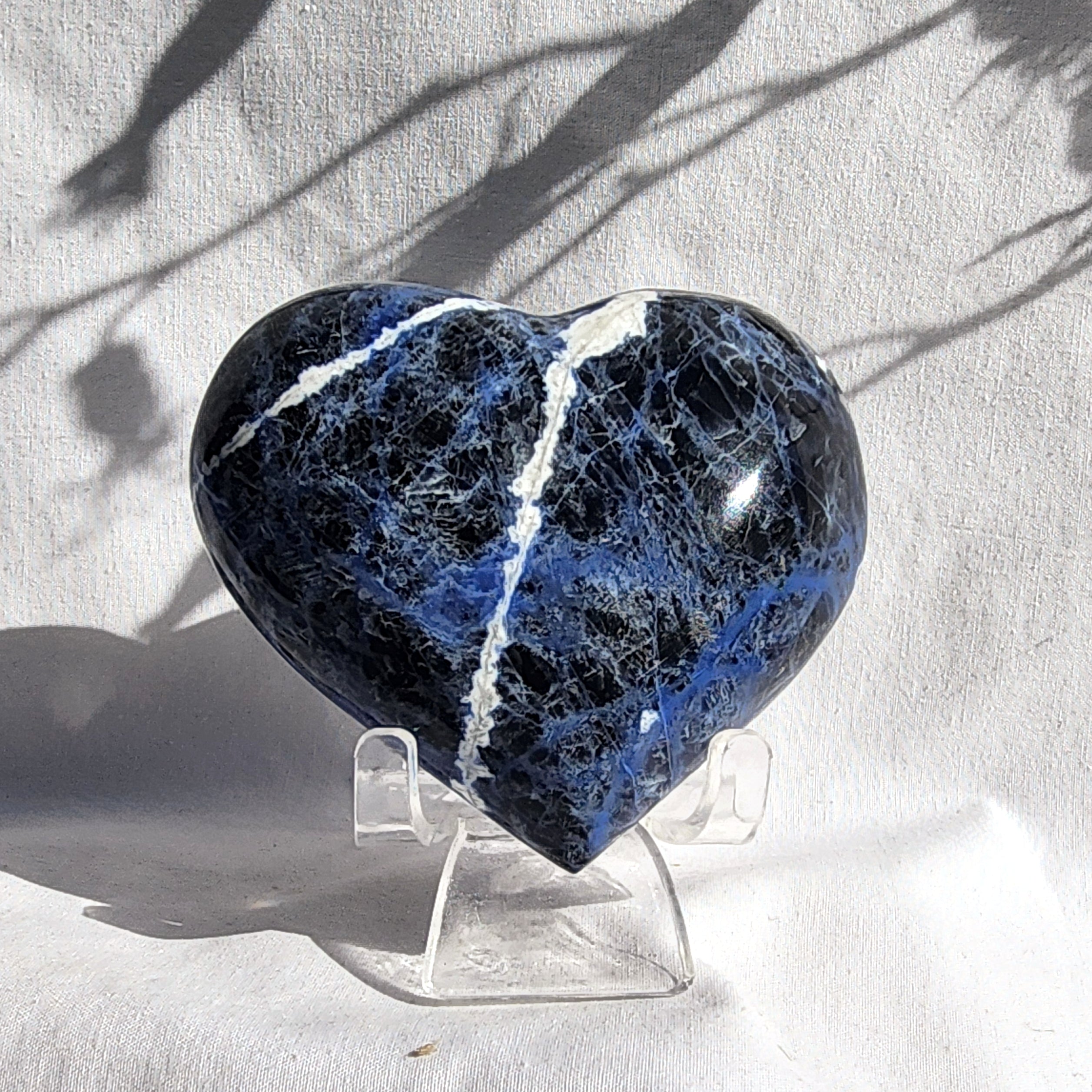 Sodalite Puffy Heart