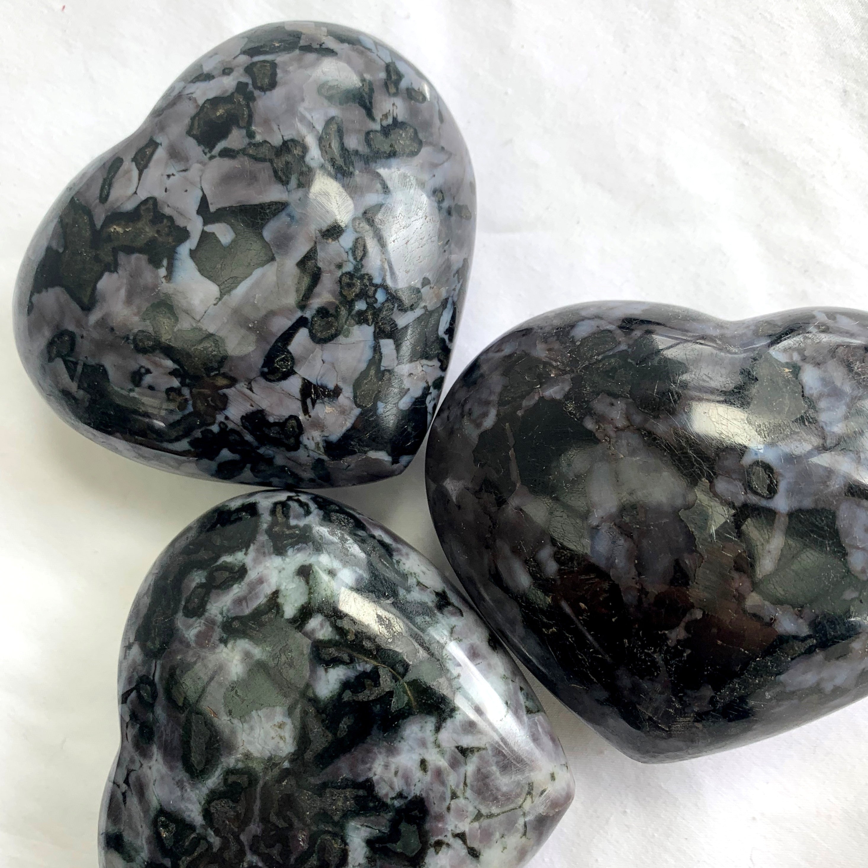 Indigo Gabbro (Mystic Merlinite) Heart | XX-Large