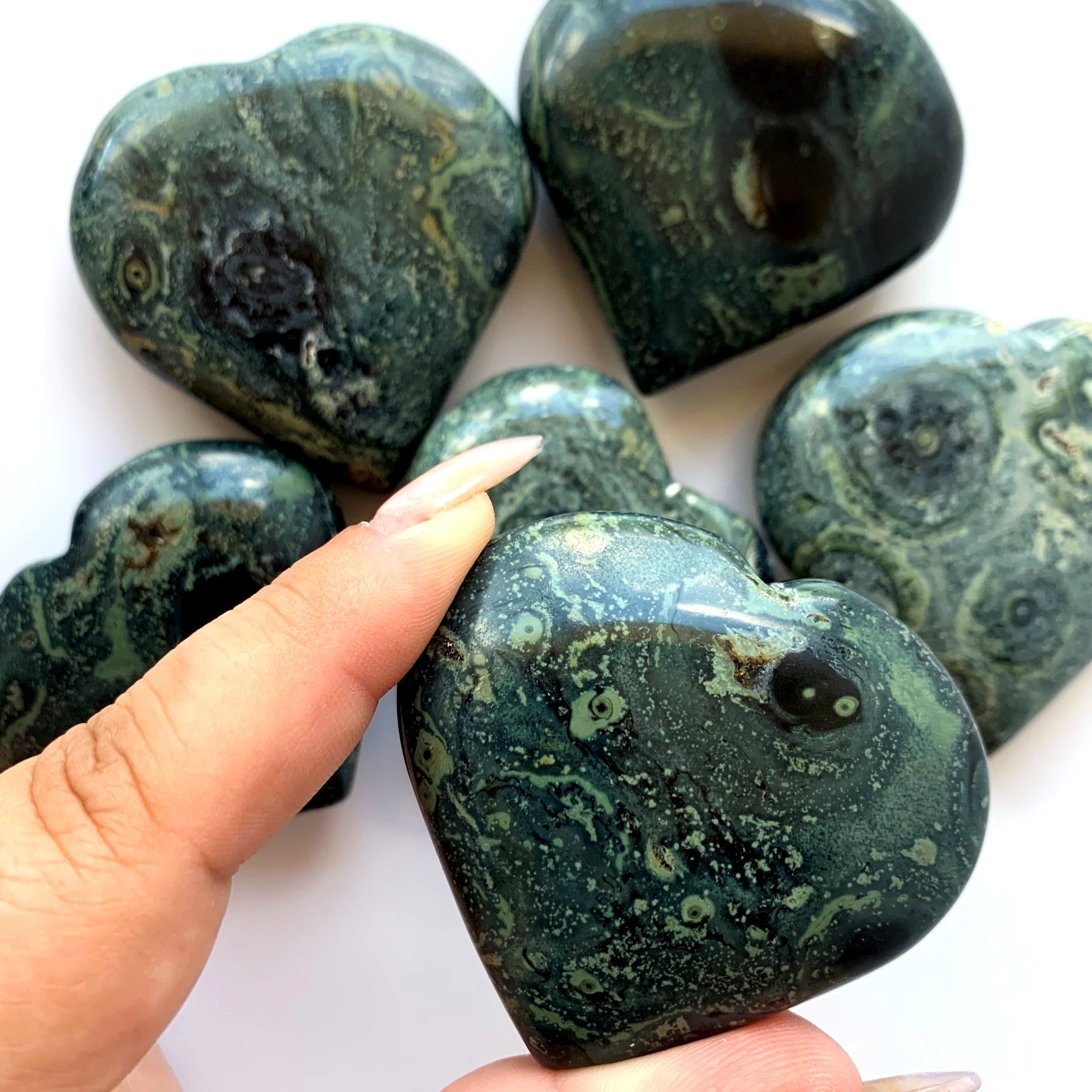 Kambaba Jasper Heart | Large