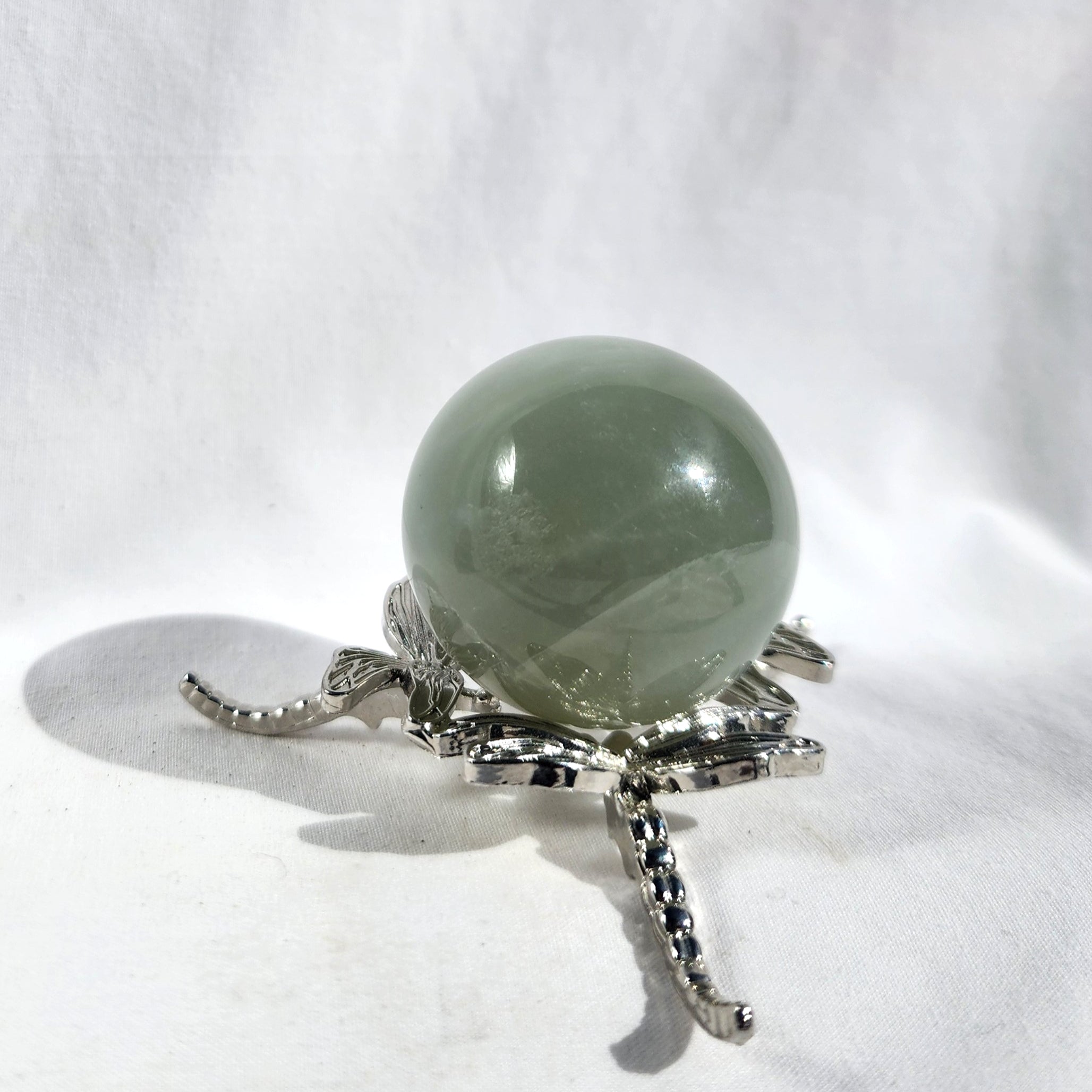 Silky Sage Green Moonstone Sphere