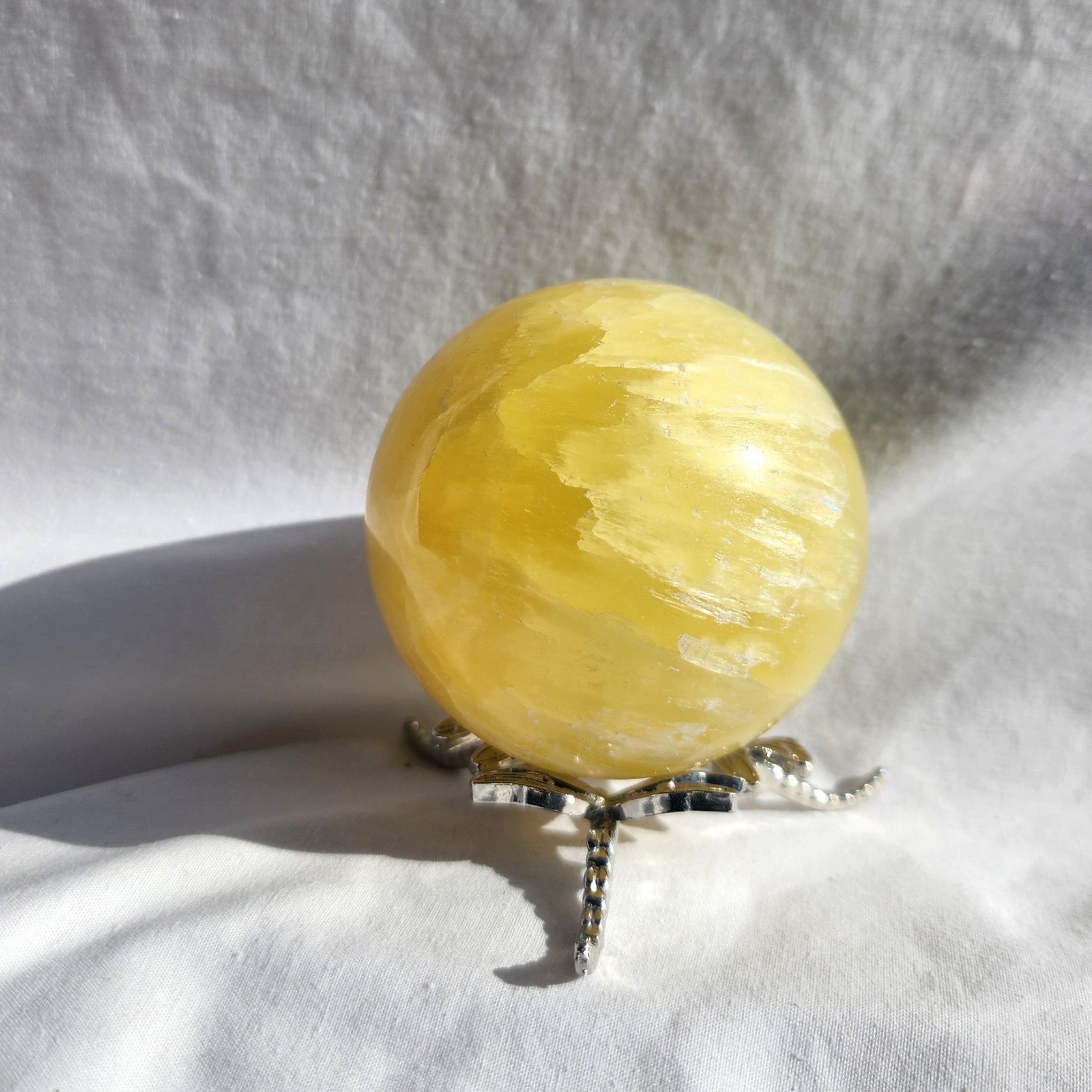 Lemon Calcite Sphere