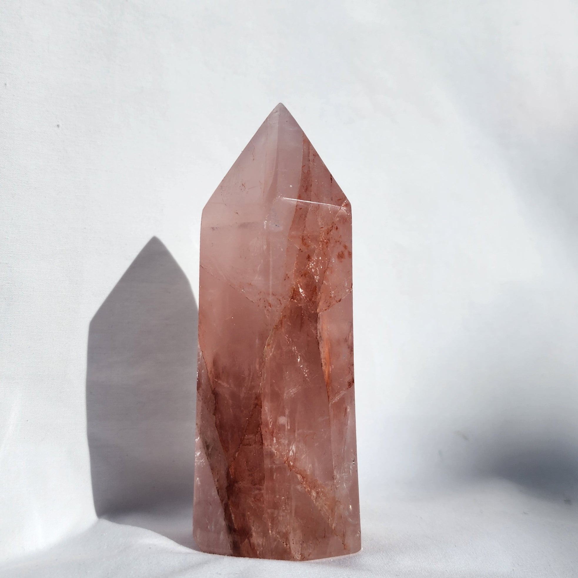 Fire Quartz & Rose Quartz Generator Point