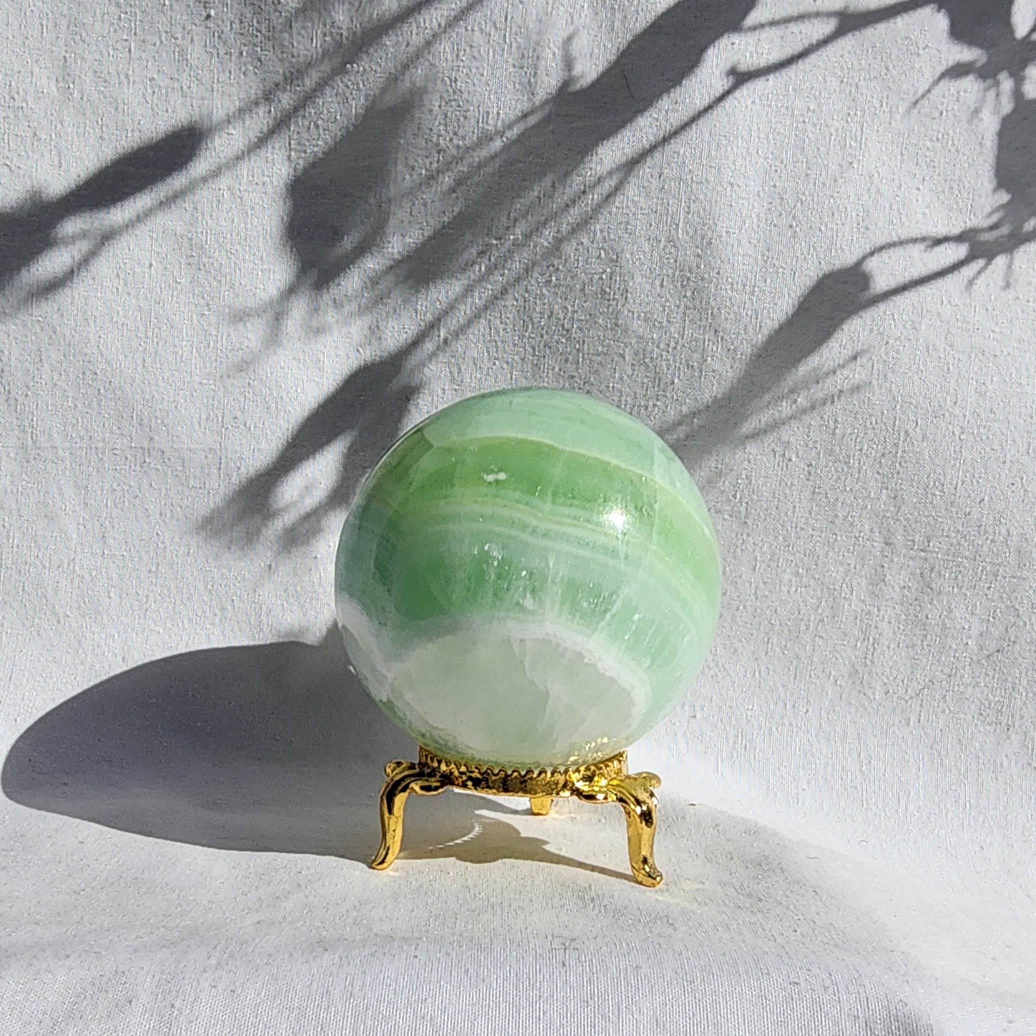 Pistachio Calcite Sphere