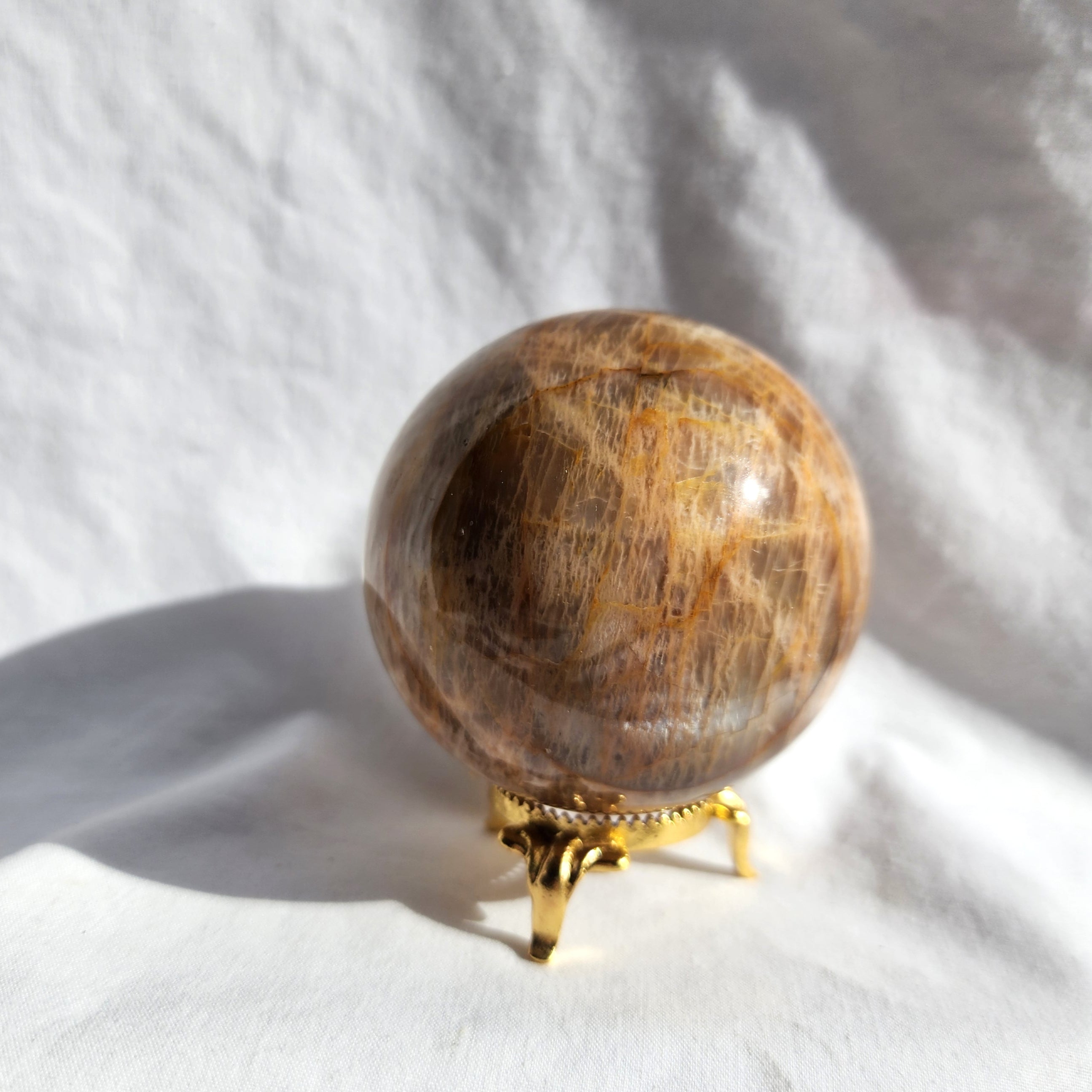 Peach Moonstone Sphere