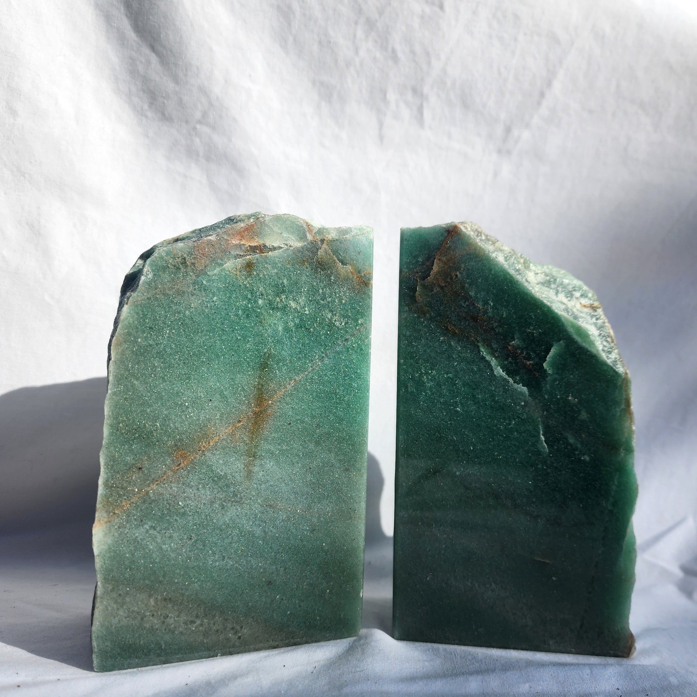 Green Aventurine Book Ends (Pair)