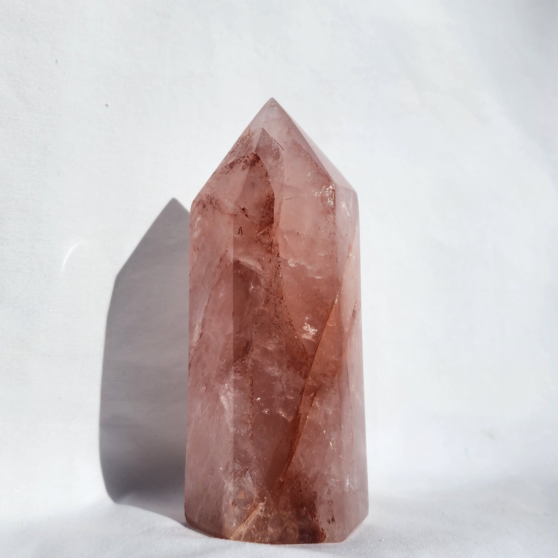 Fire Quartz & Rose Quartz Generator Point