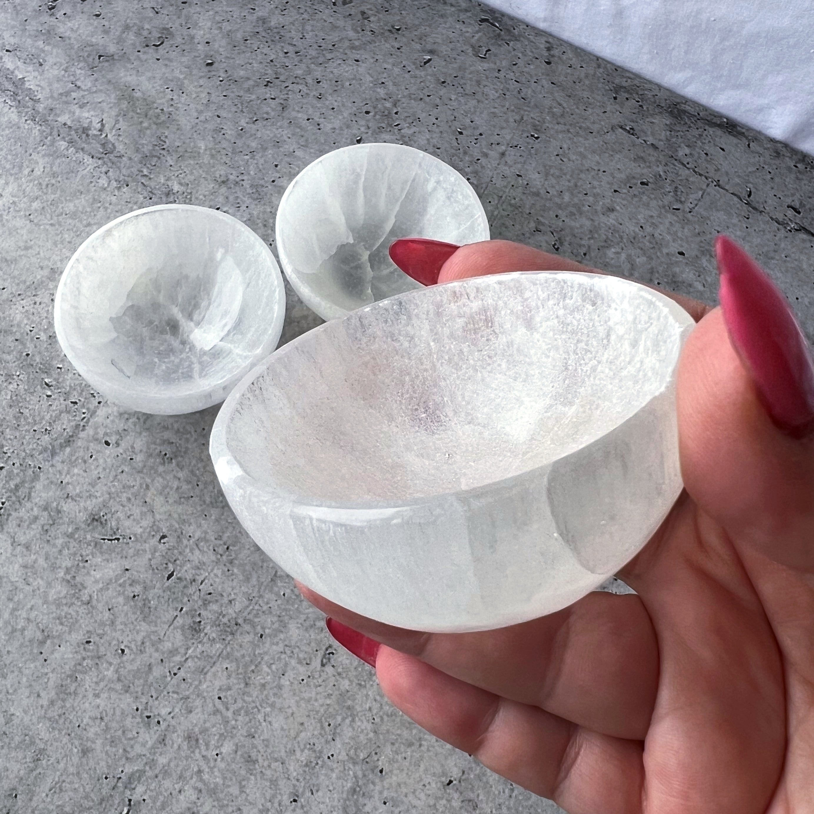 Selenite Trinket Bowl | Small