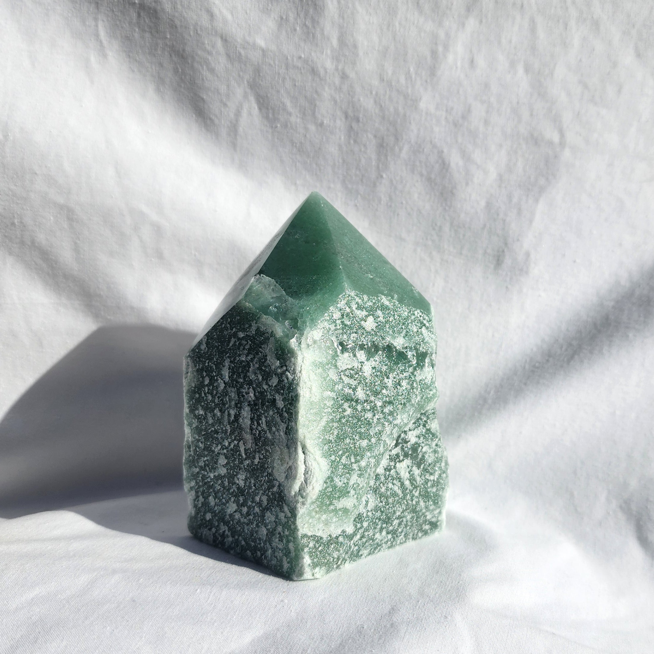 Green Aventurine Flat Base Polished Point