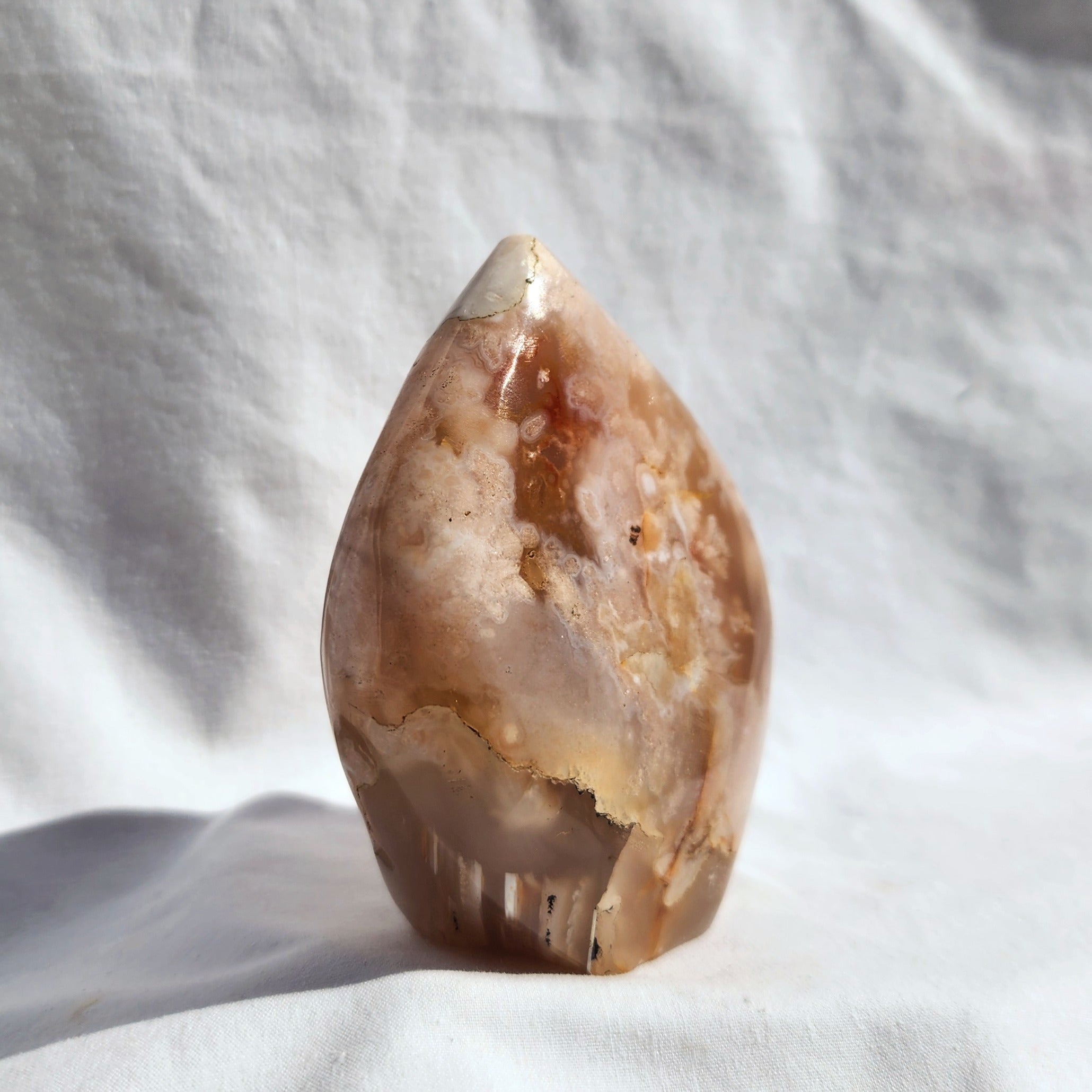 Flower Agate Freeform Flame