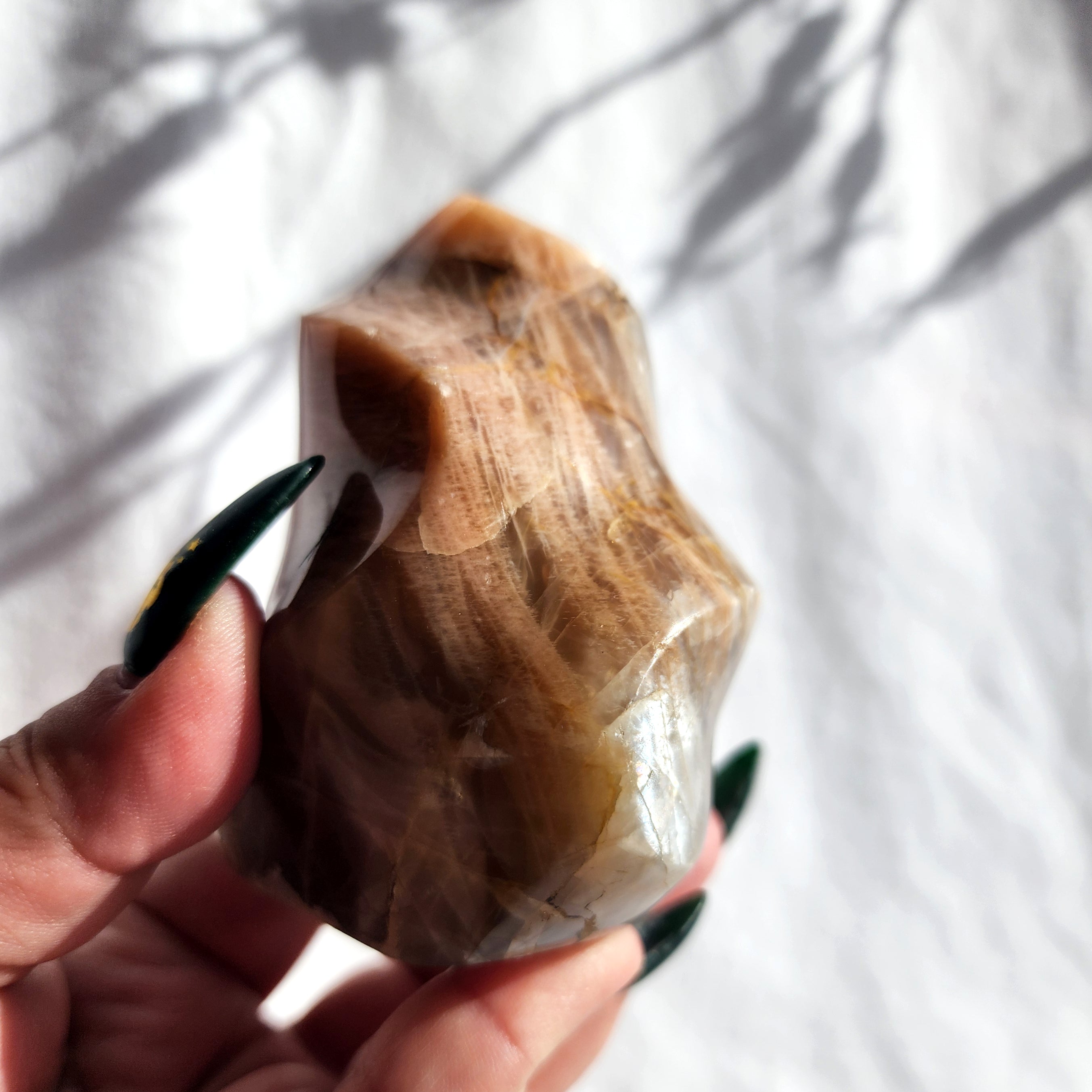 Peach Moonstone Flame