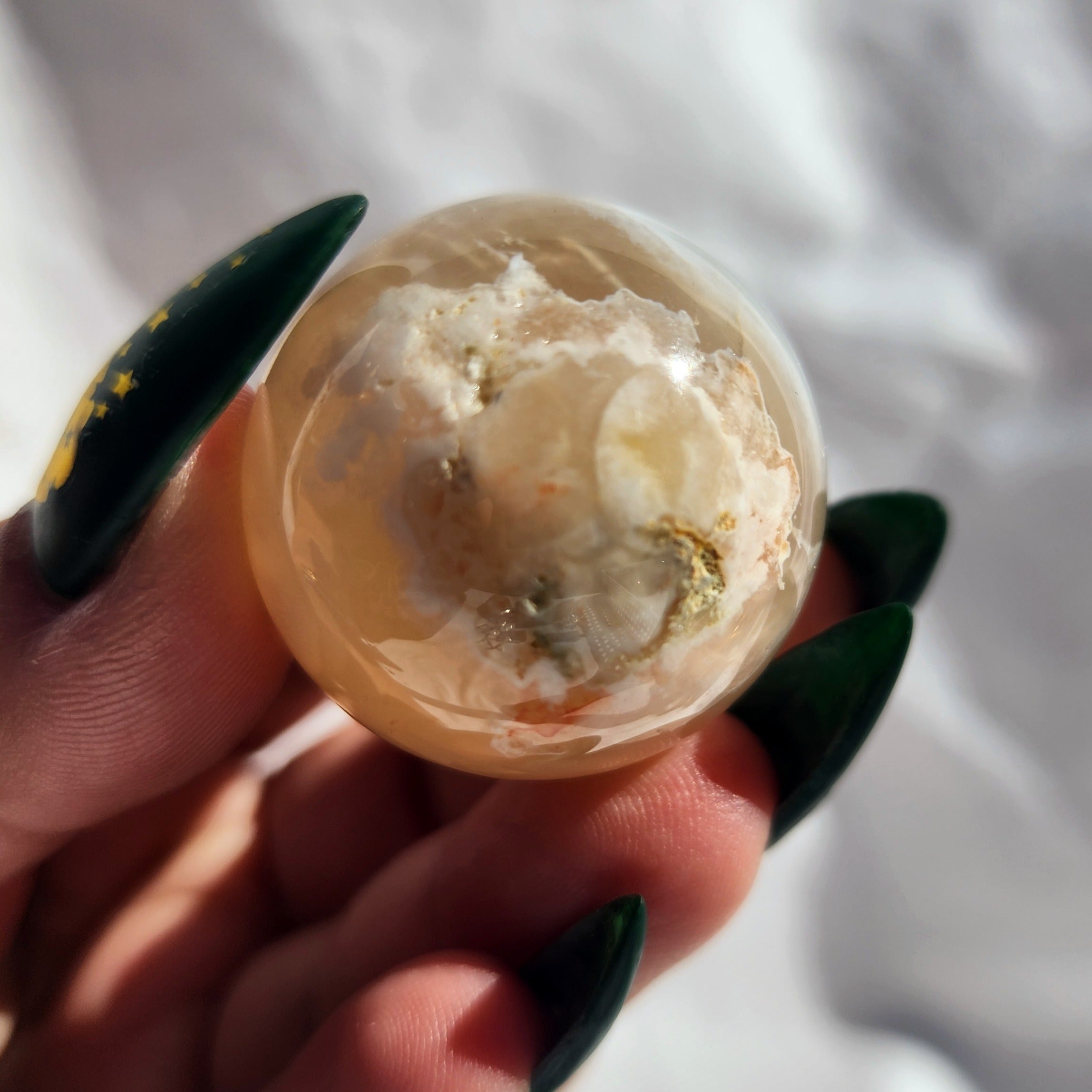 Flower Agate Mini Sphere