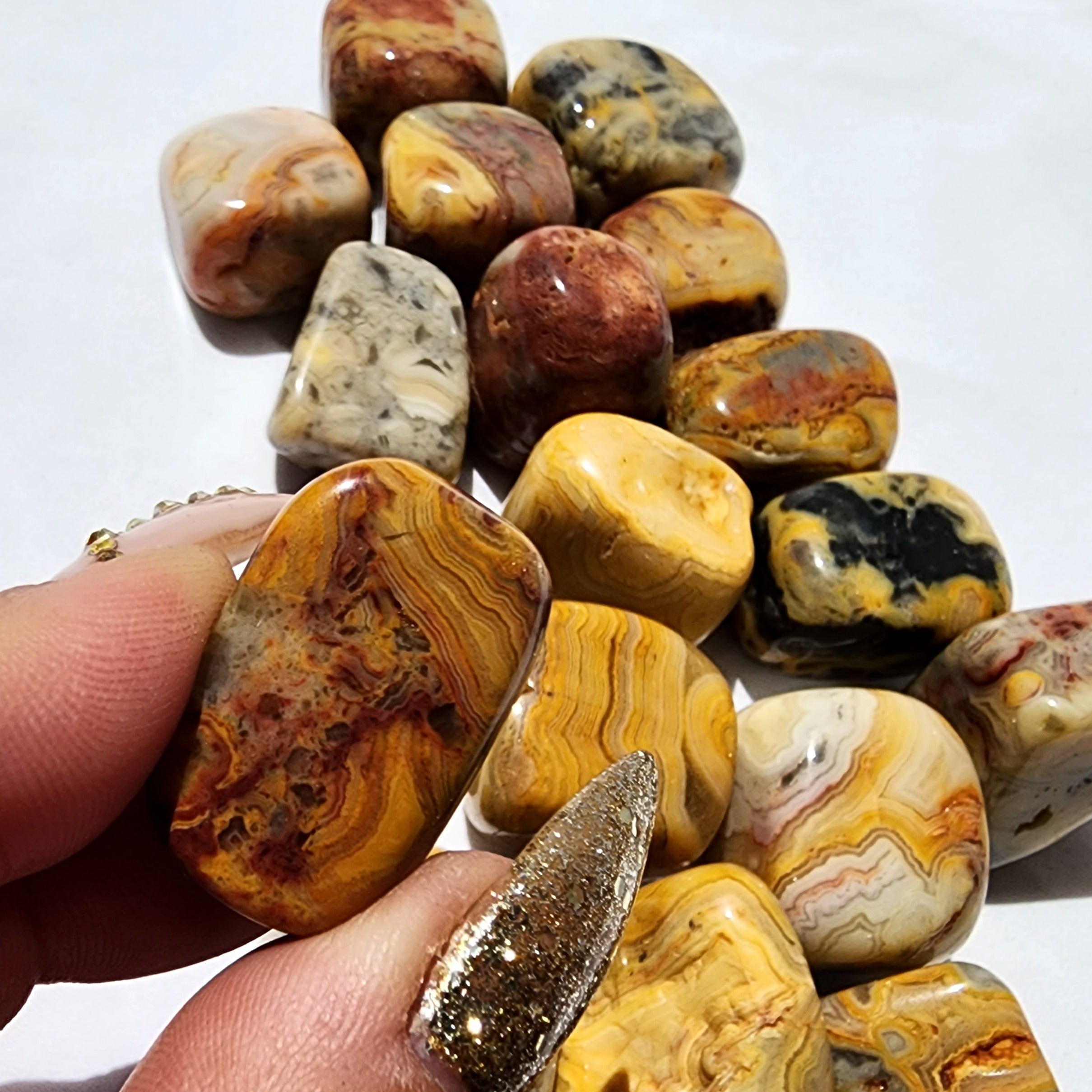 Crazy Lace Agate Tumble