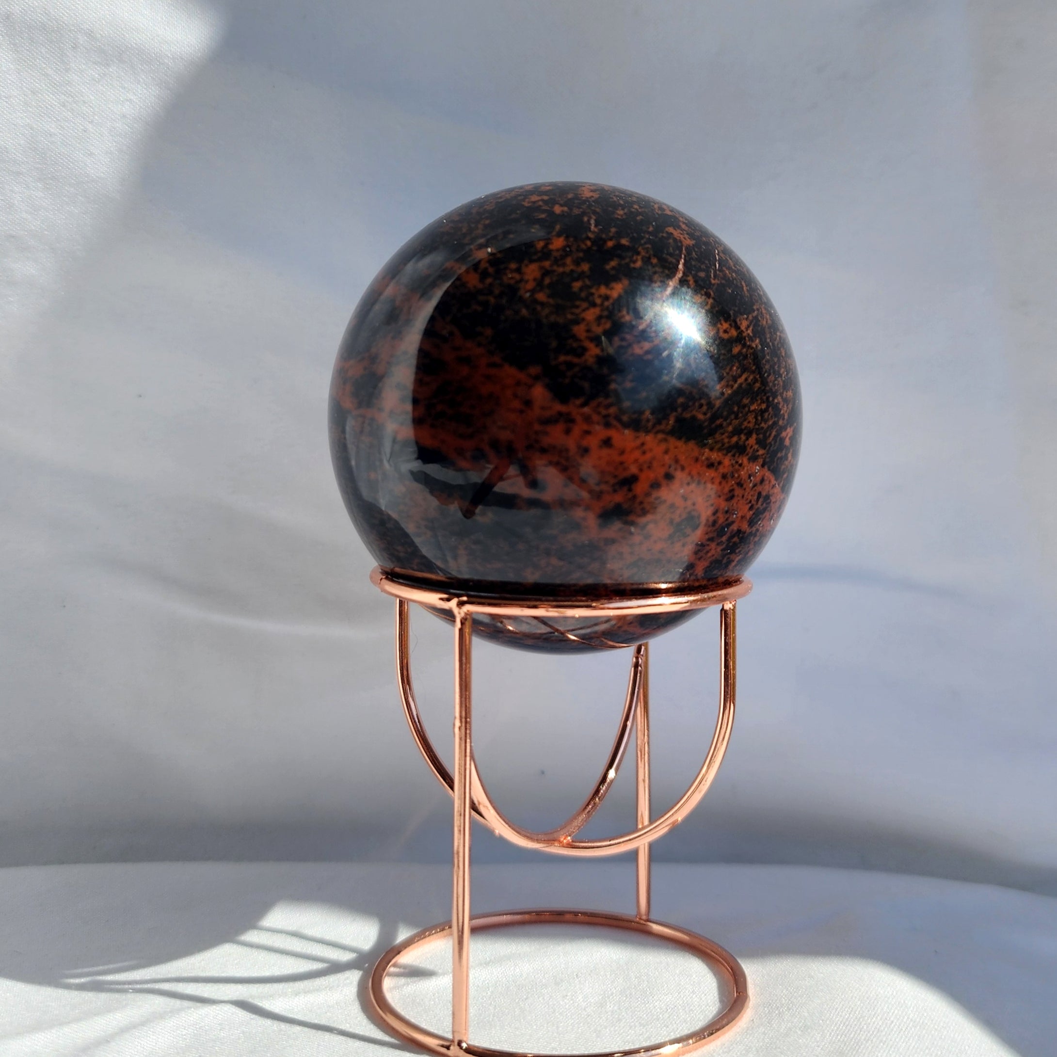 Mahogany Obsidian Sphere