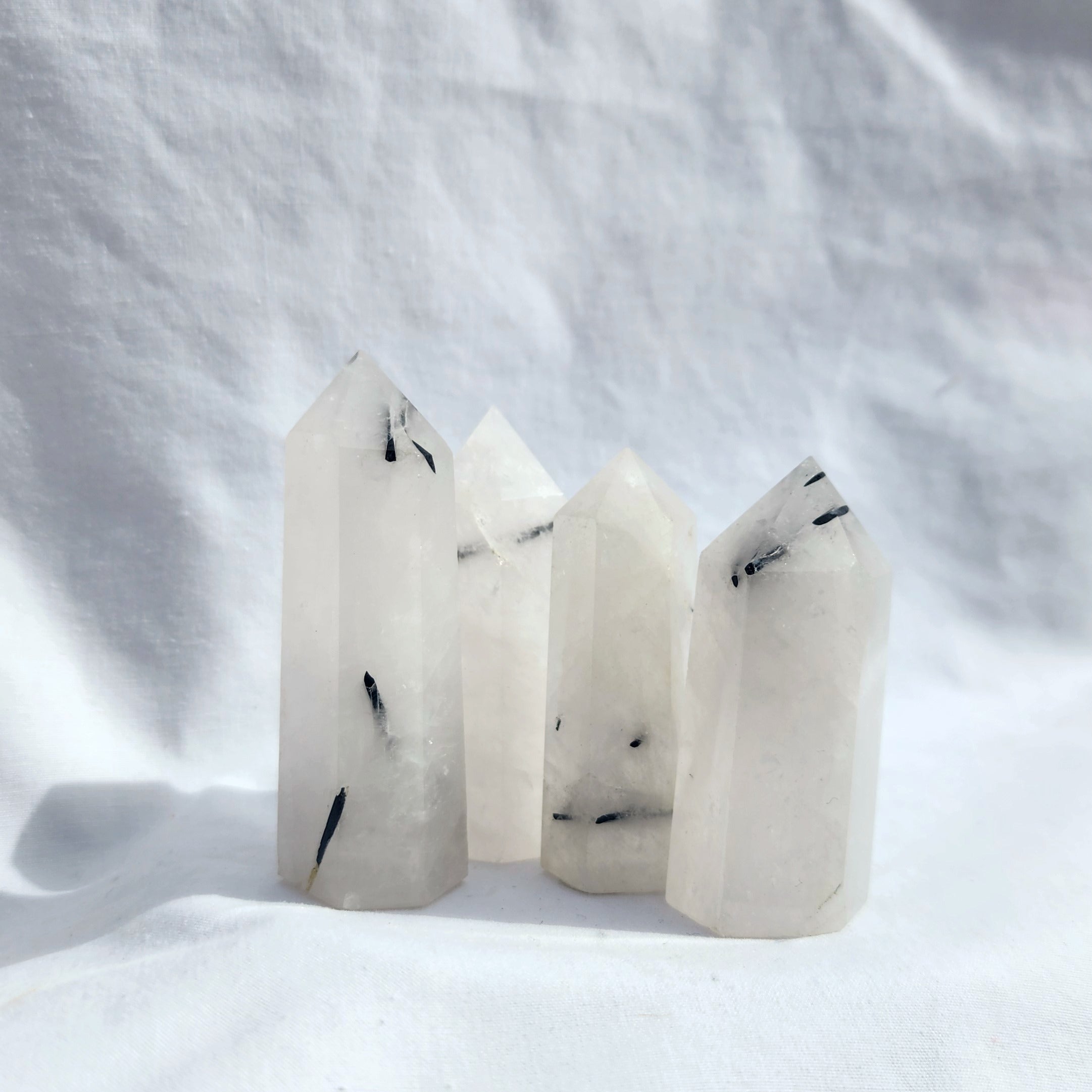 Tourmaline in Quartz Generator Point | Small