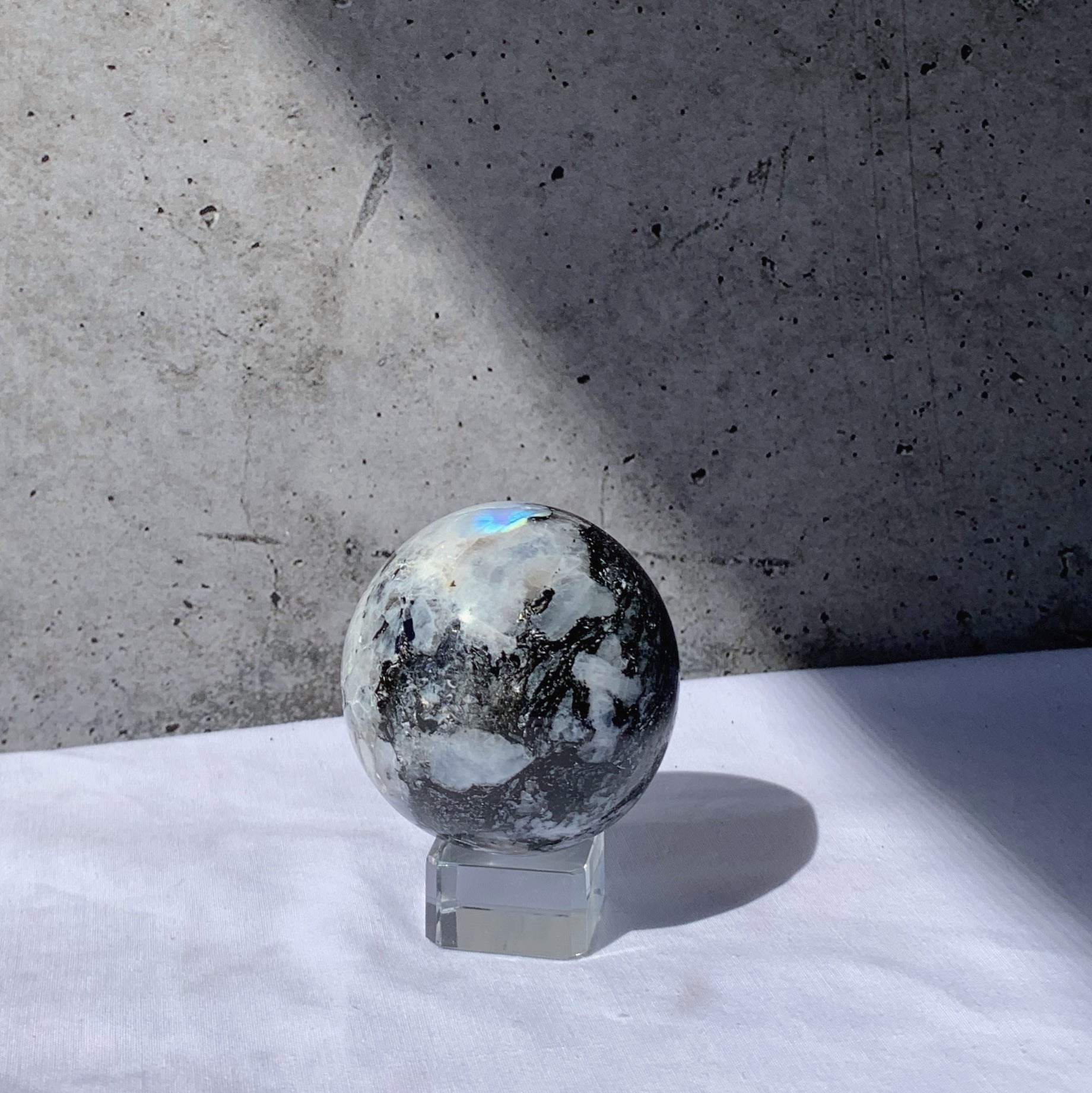 Rainbow Moonstone Sphere