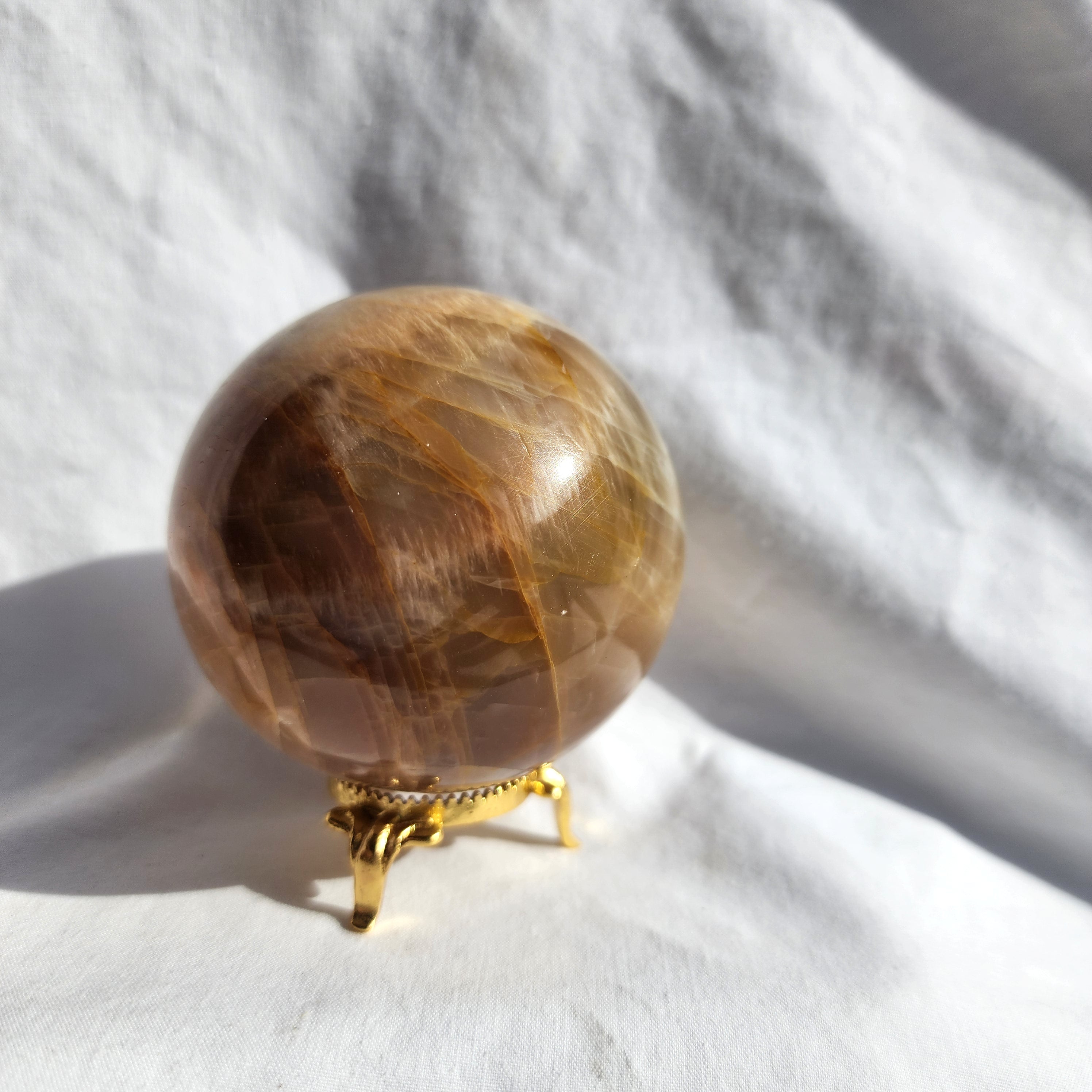 Peach Moonstone Sphere