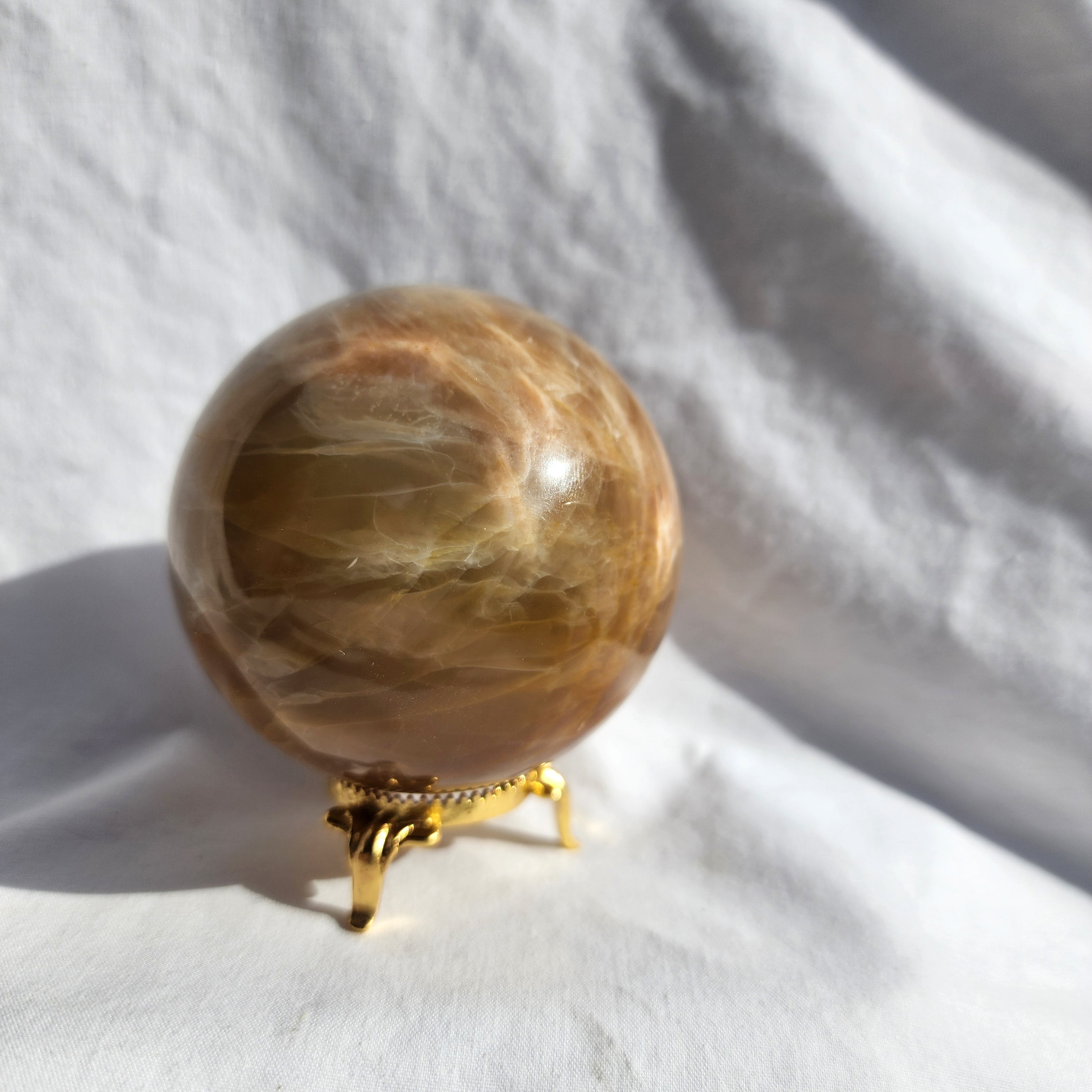 Peach Moonstone Sphere