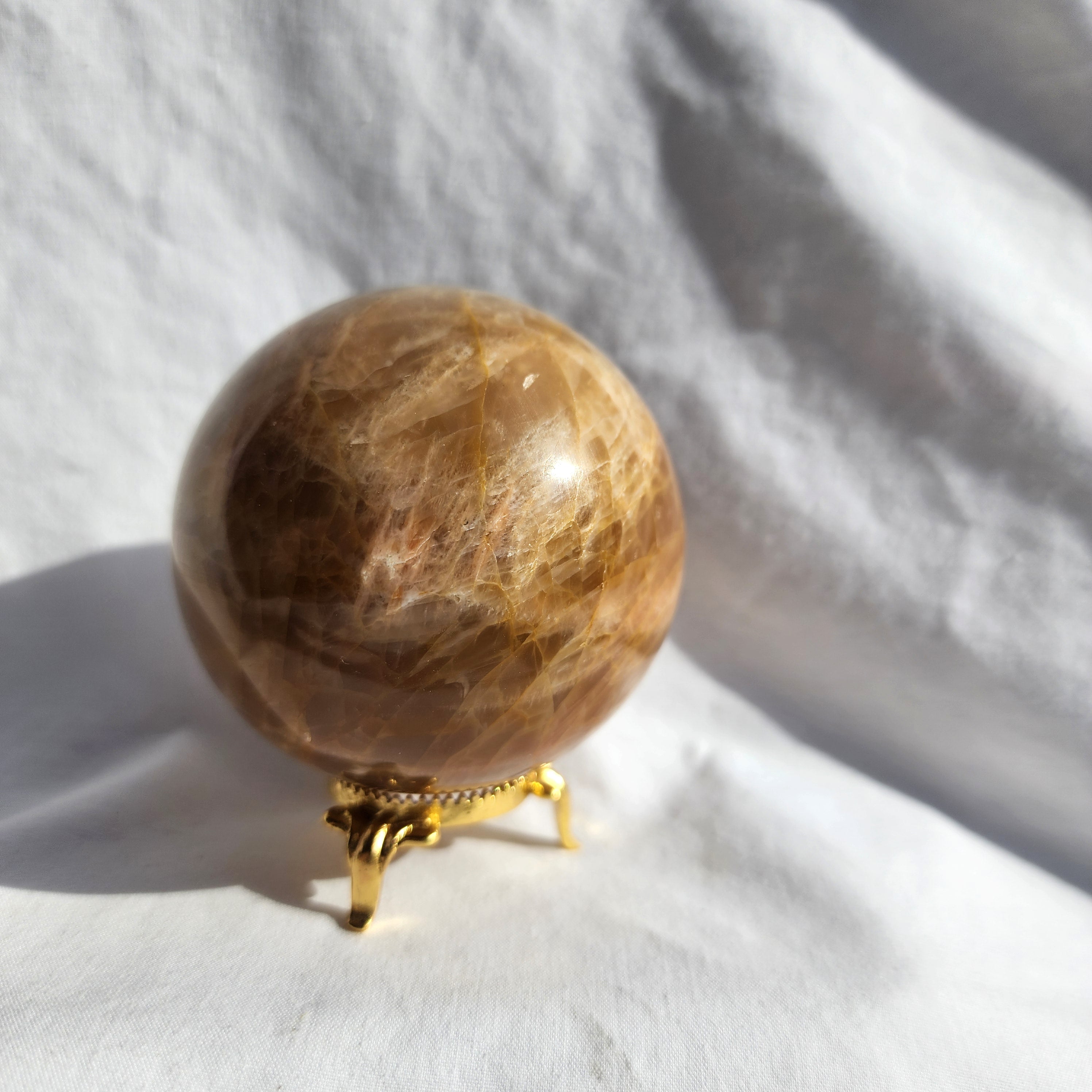 Peach Moonstone Sphere