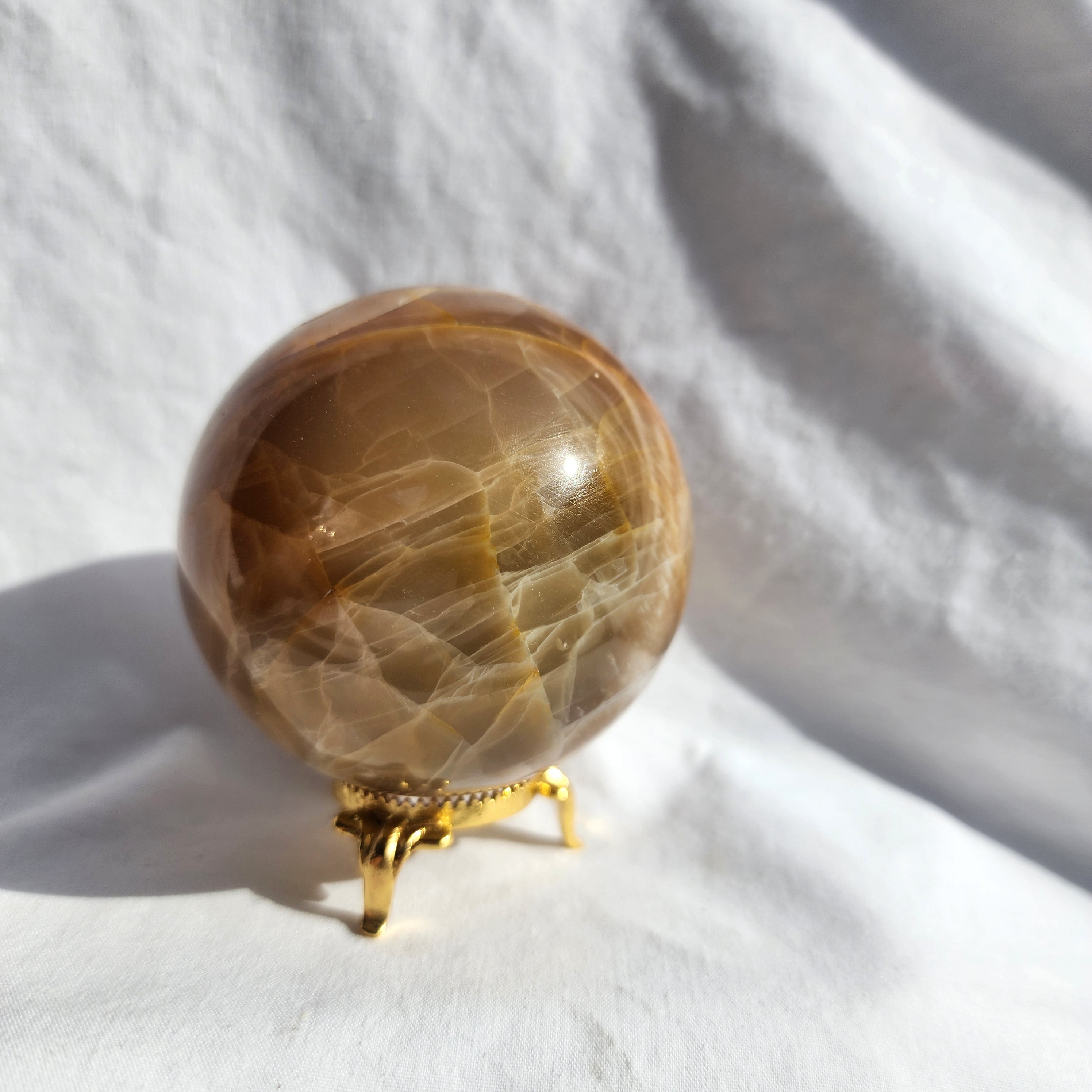 Peach Moonstone Sphere