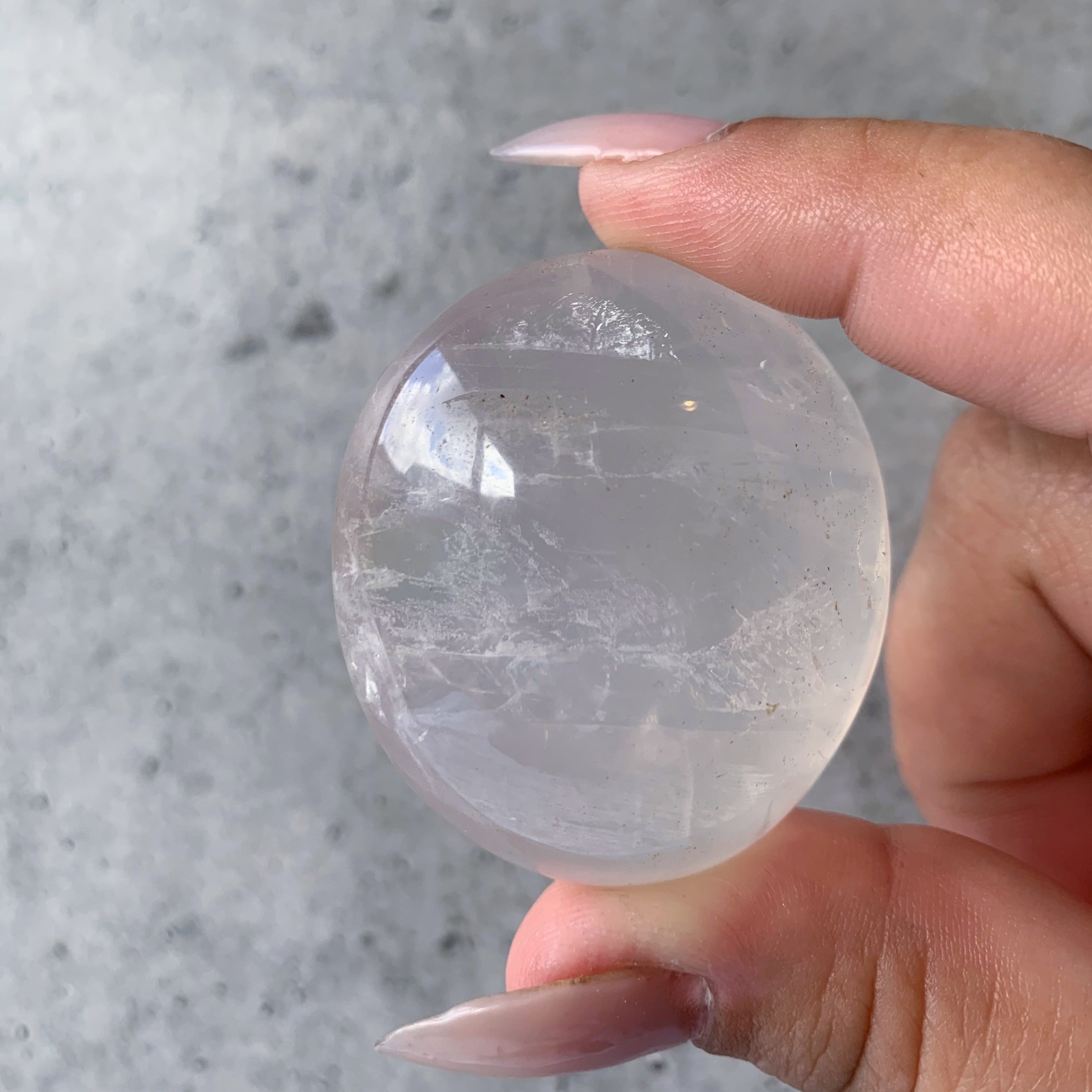 Girasol Quartz Palmstone | Medium