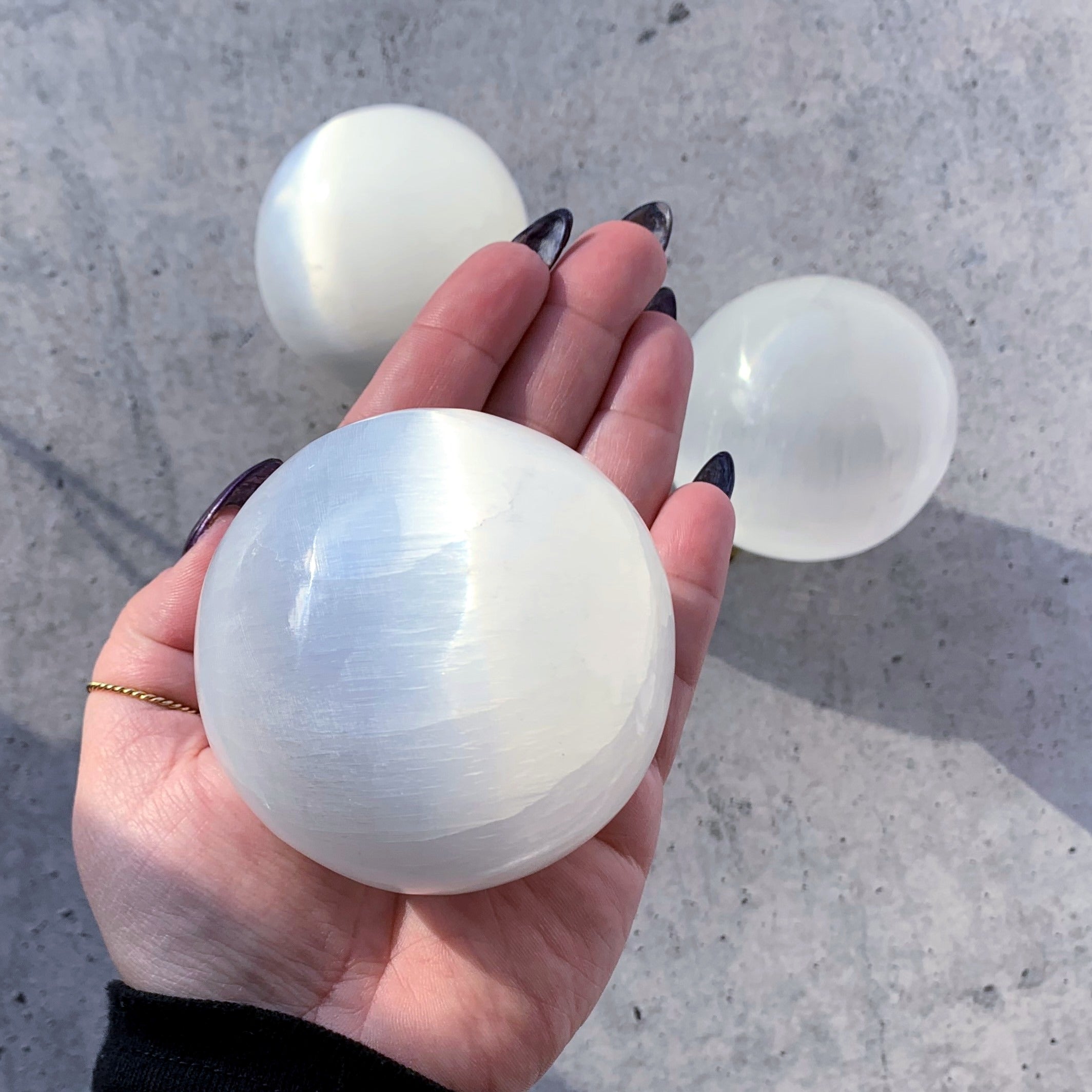 Selenite Sphere | Large