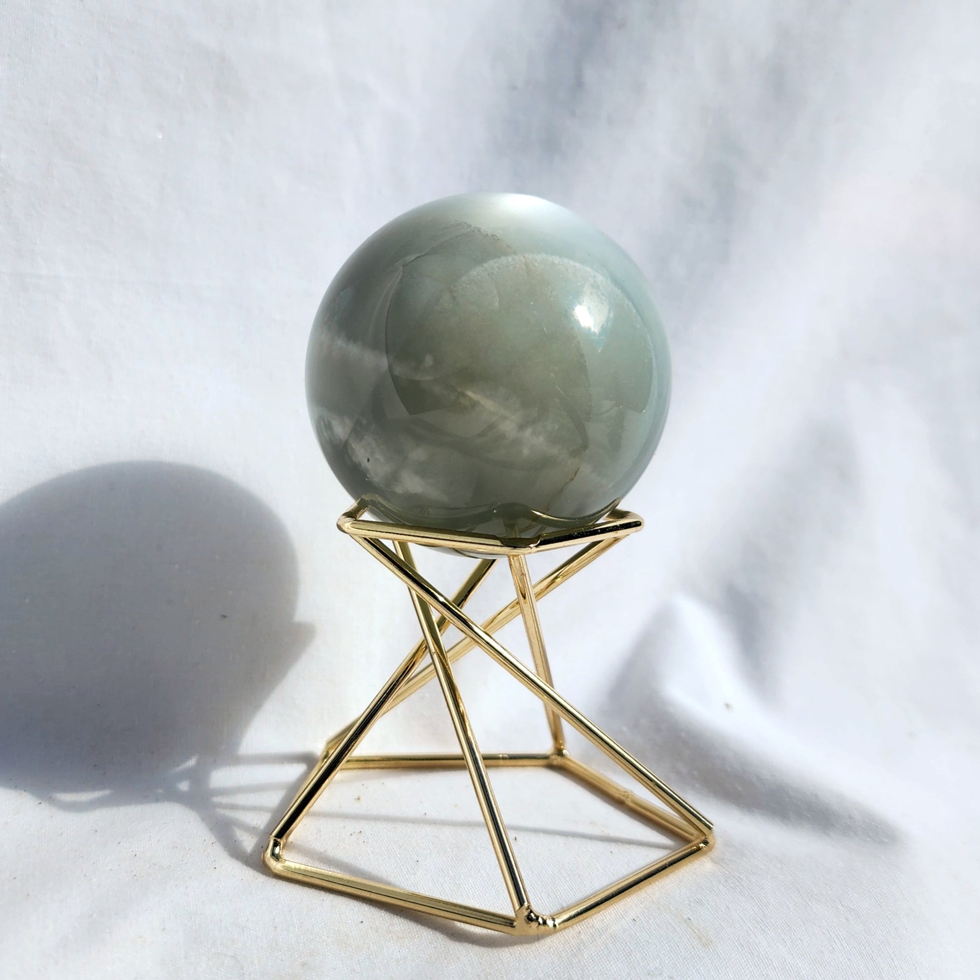 Silky Sage Green Moonstone Sphere