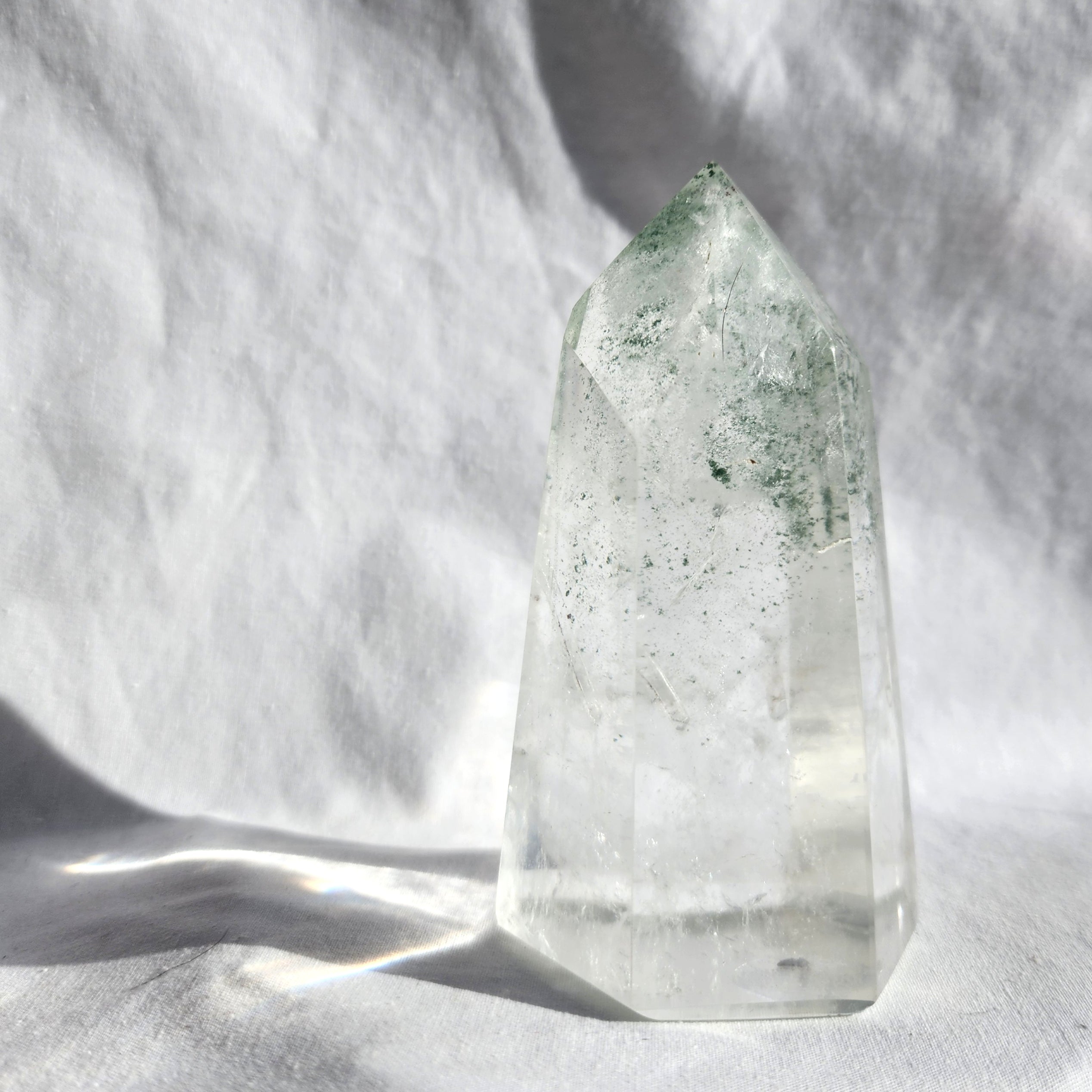 Quartz Generator Point with Chlorite Inclusions